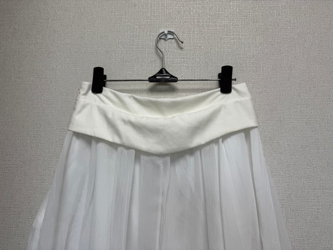 새상품 / 플랫 미디 스커트  상품이미지2