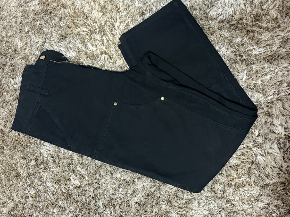 칼하트 wip 더블니 디어본 30 블랙 린스드 상품이미지2