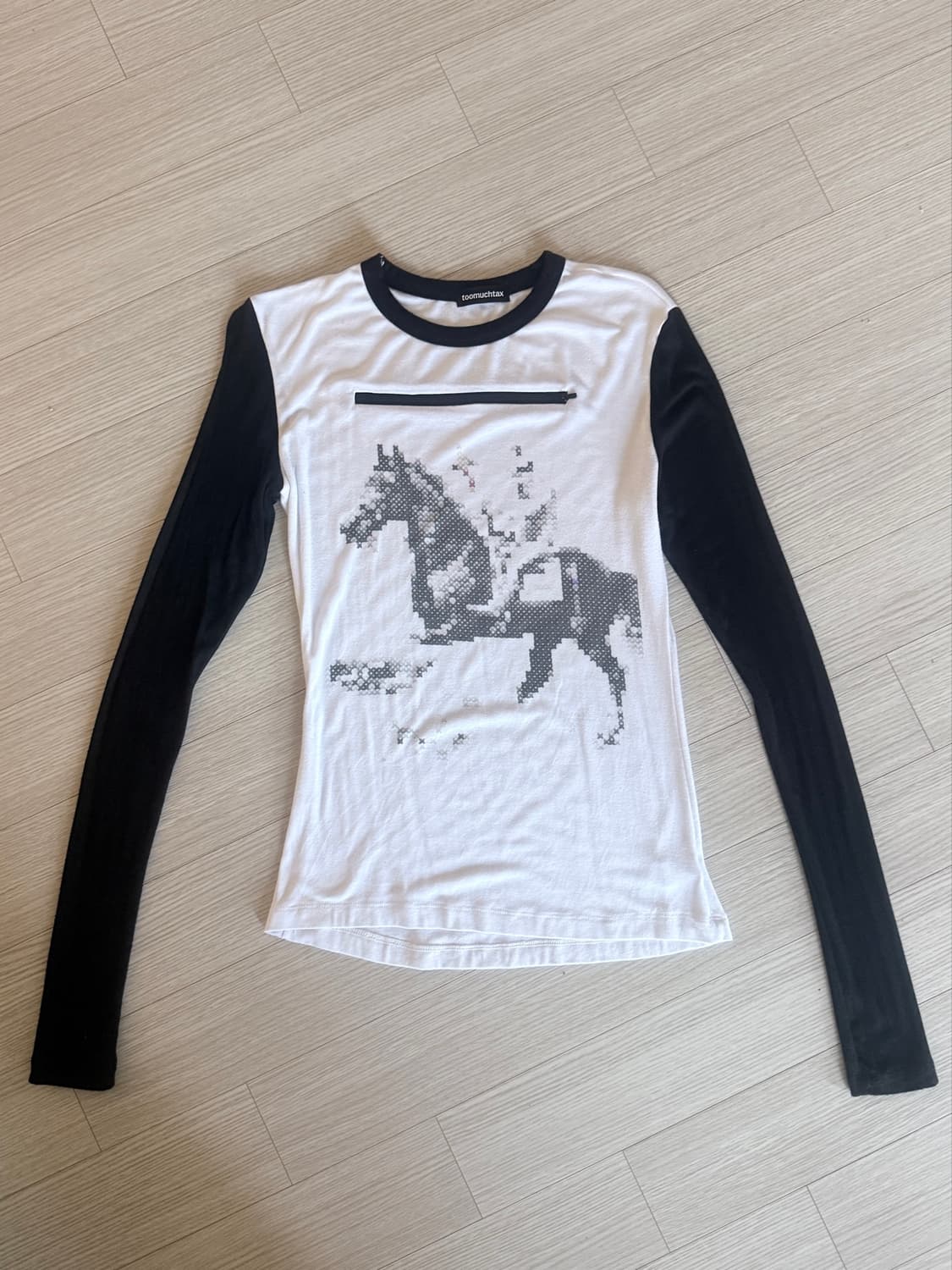 투머치택스 PRINTED T-SHIRT WITH ZIPPER (STIT 상품이미지1