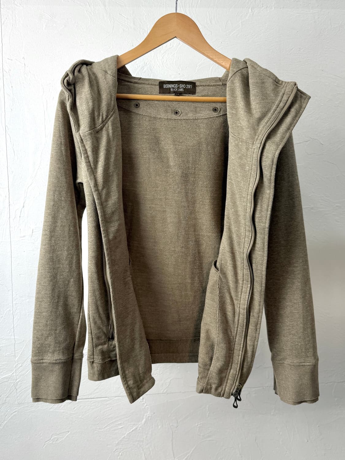 Bernings Sho 투웨이 사선 후드 집업 상품이미지5