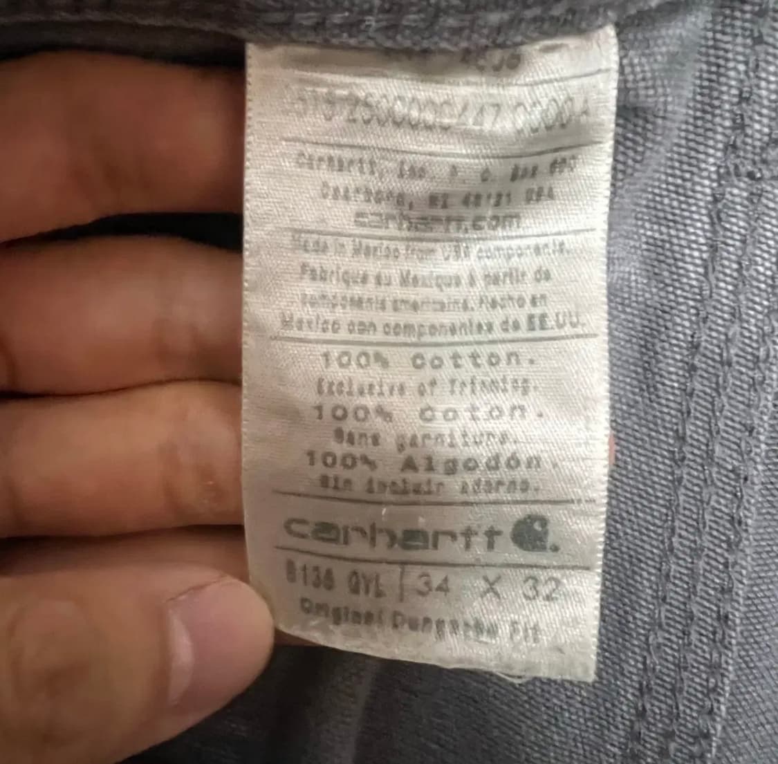 [CARHARTT] 칼하트 더블니 덩가리핏 34 x 32 상품이미지2