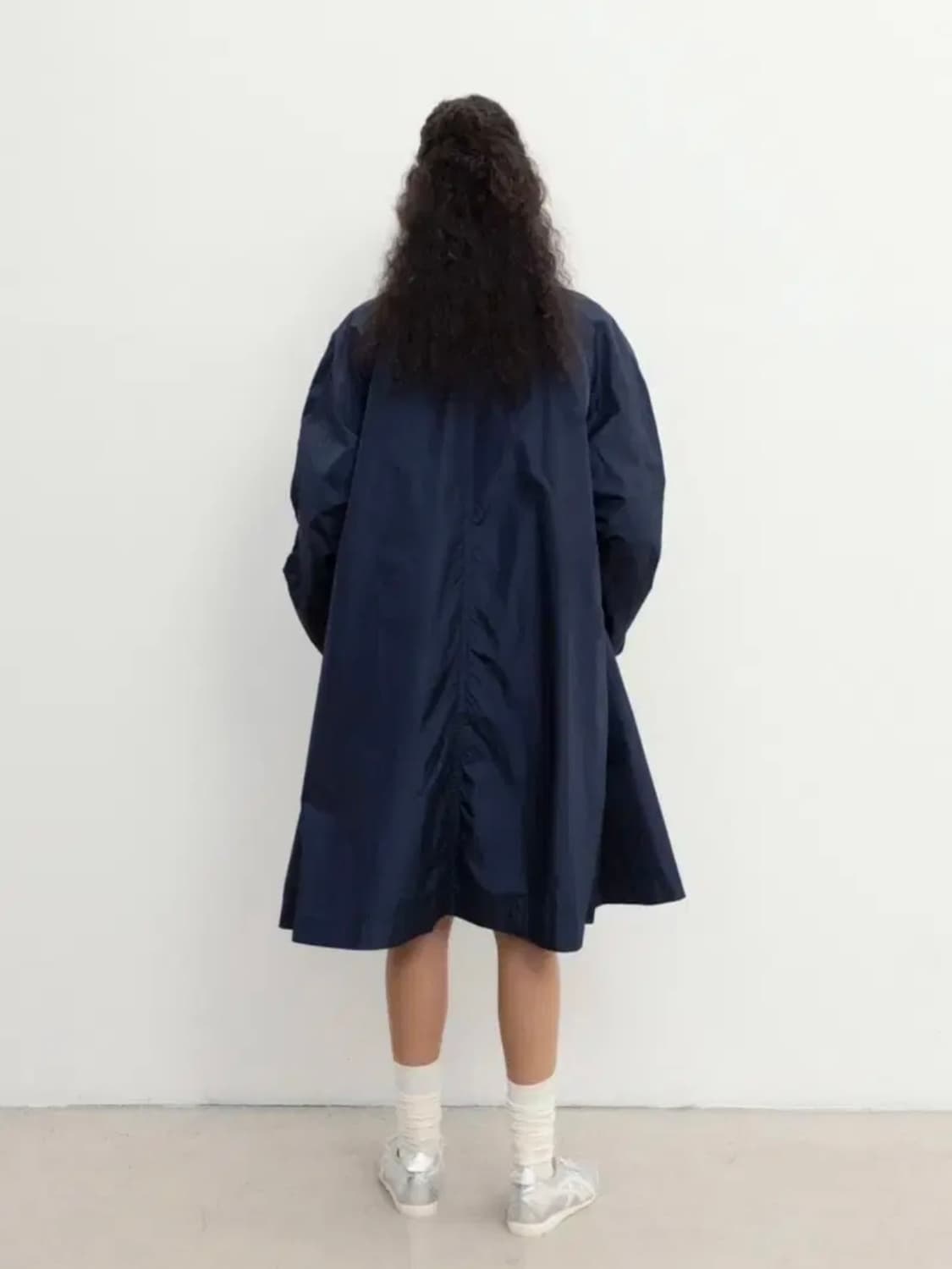 모노하 Light vinyl trench coat(Navy) 상품이미지3