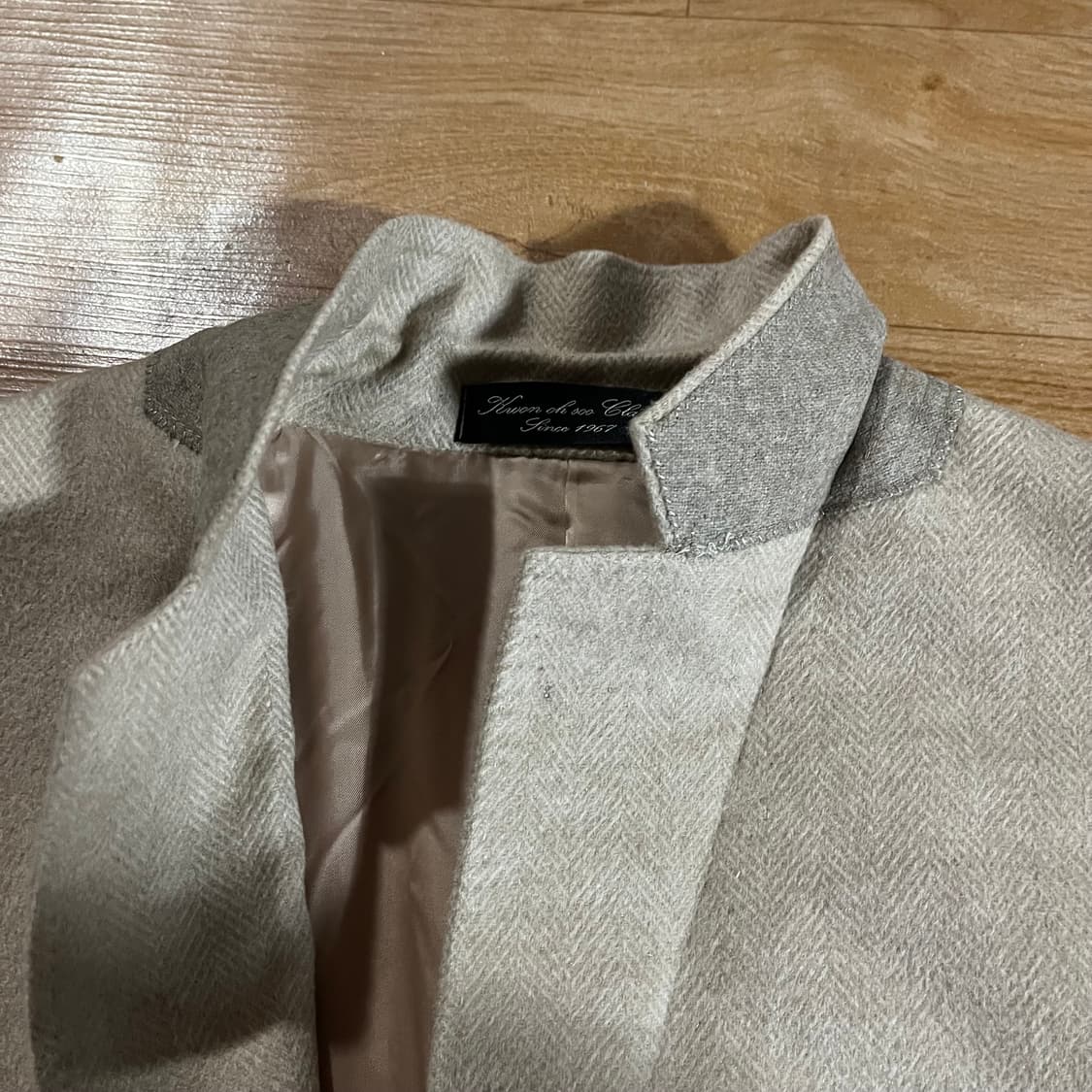 [105] 바톤 권오수 제냐 헤링본 캐시미어100 코트 상품이미지3