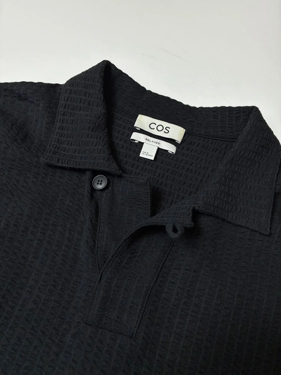 코스 COS 시어서커 카라 반팔 티셔츠 PN8581 상품이미지3