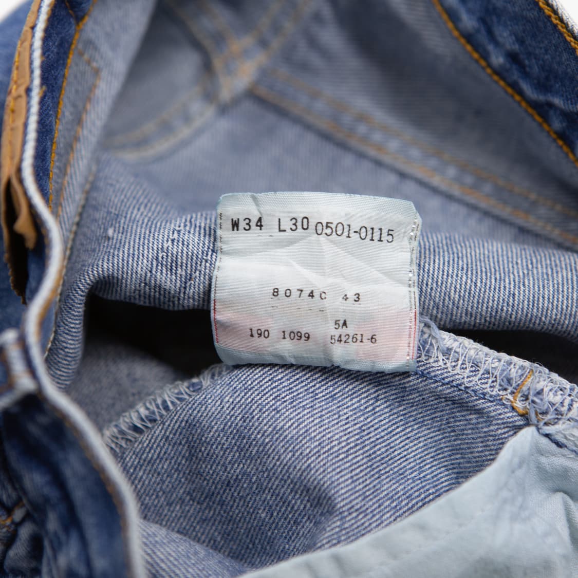 90s 리바이스 501 스트레이트 핏 데님 팬츠 34 상품이미지10