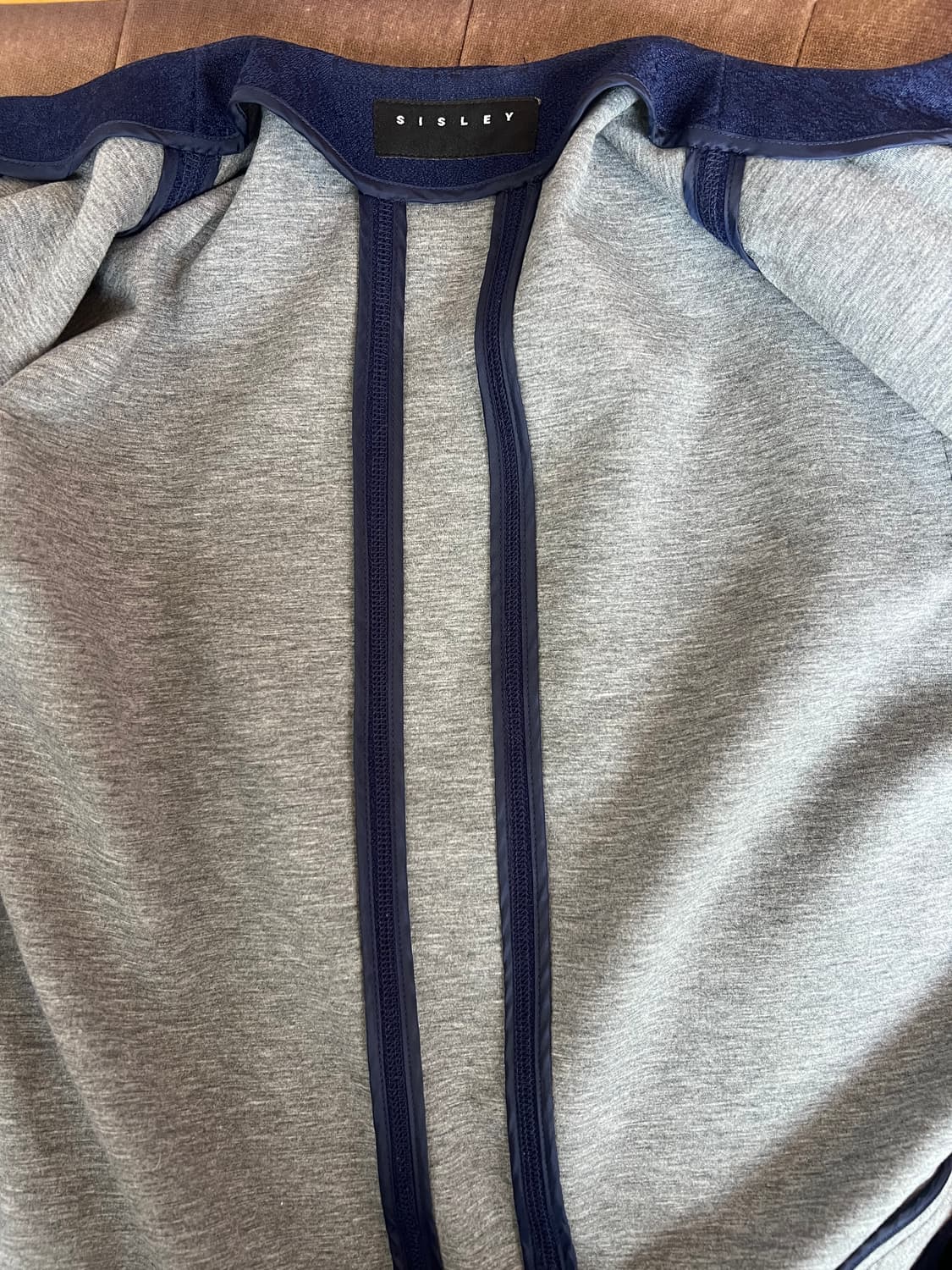 시슬리 여성 네이비 간절기자켓 집업자켓 상품이미지6