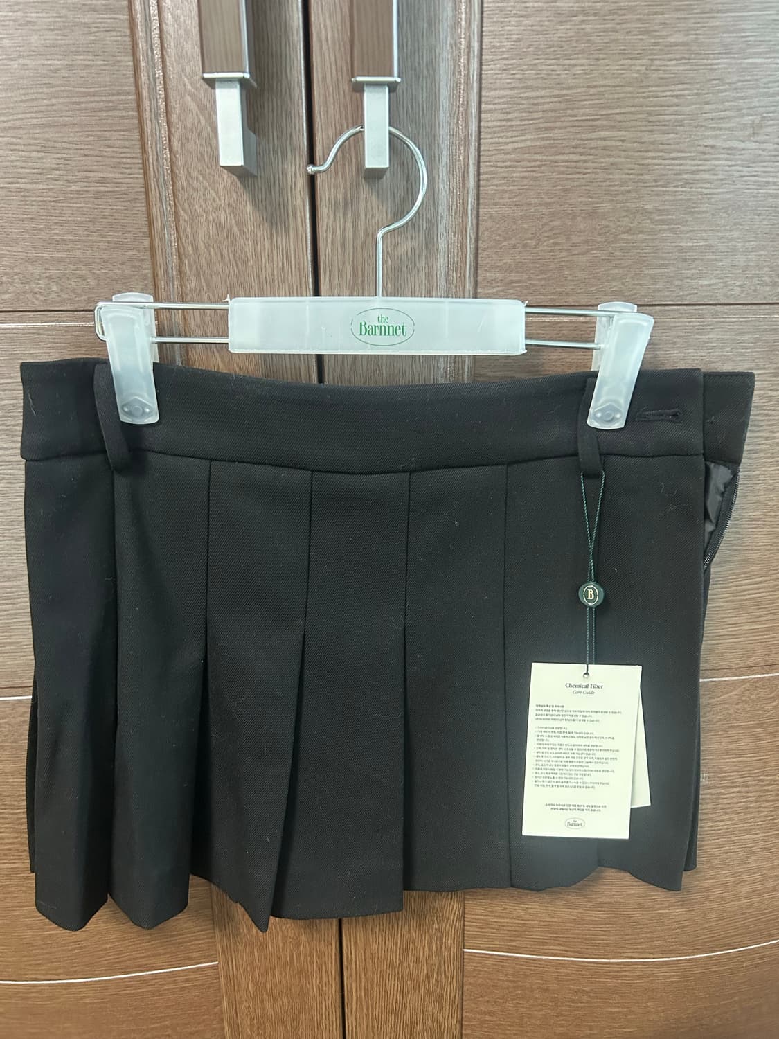 더바넷 Reind Pleats Mini Skirt (블랙 S) 상품이미지1
