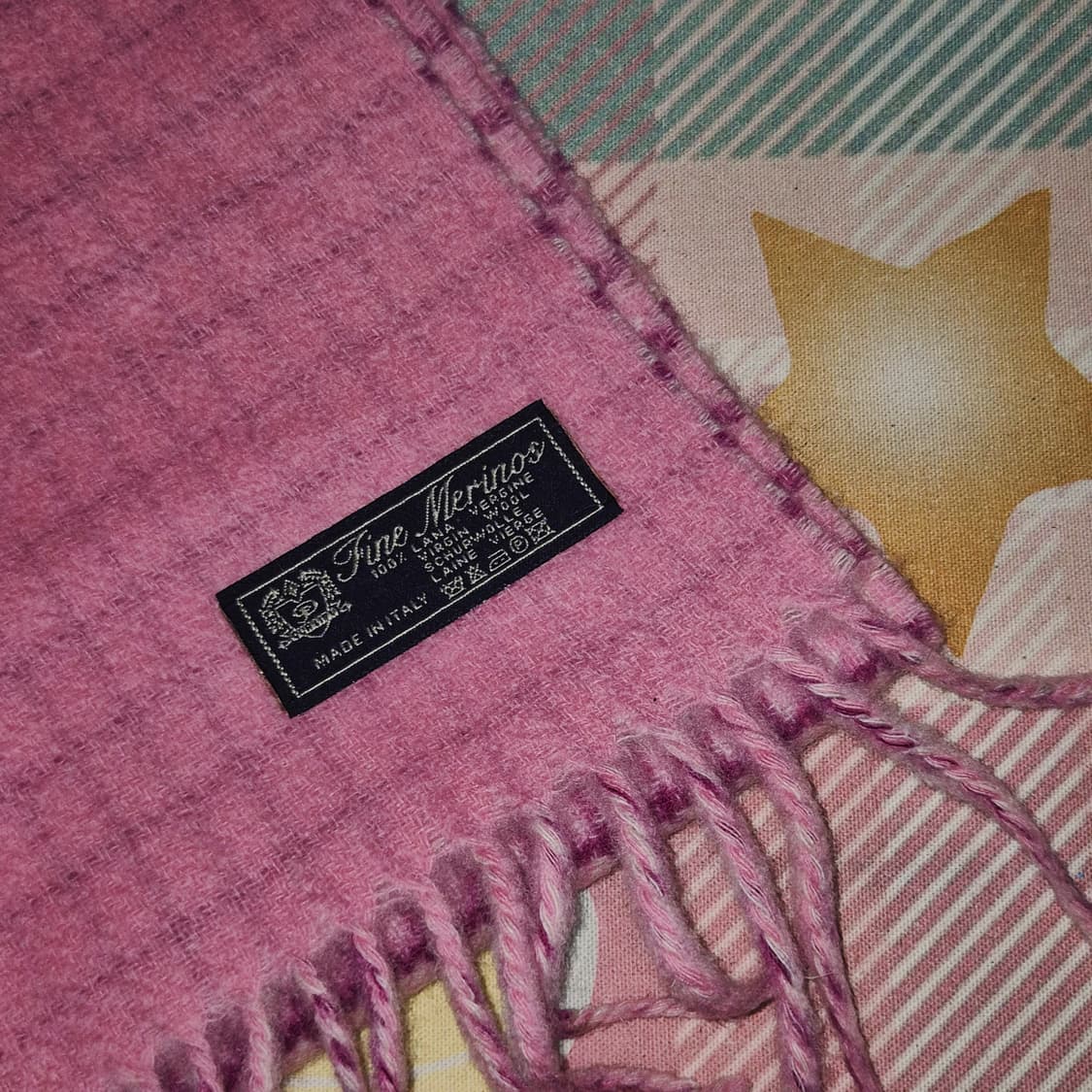 00s 프랑스 꾸레쥬 메리노 울 100% 하운드 머플러 상품이미지10