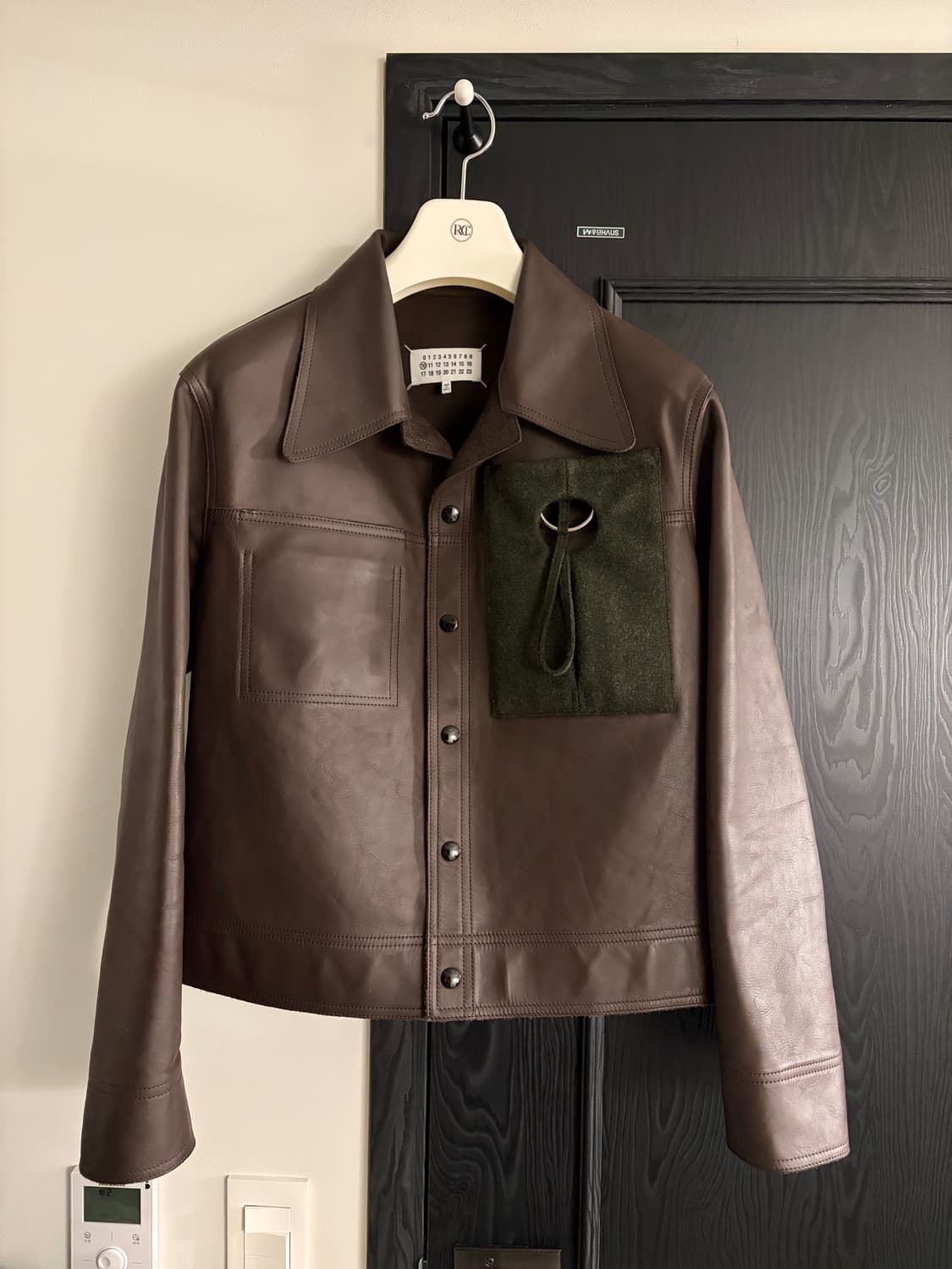 [50] 메종 마르지엘라 리버시블 카프스킨 스웨이드 레더 가죽 크롭 자켓 상품이미지2