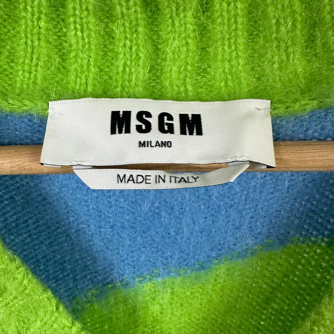 MSGM 멀티컬러 모헤어 니트 베스트 상품이미지3
