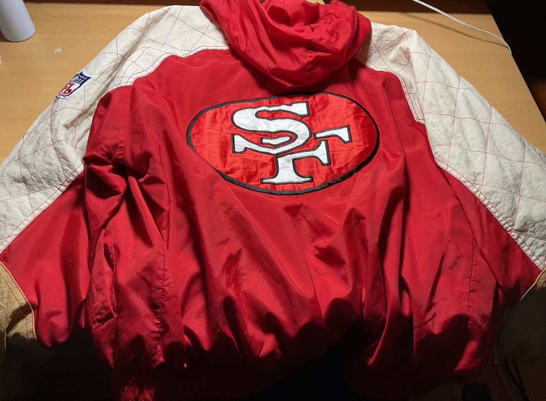 빈티지 스타터 NFL 49ers 후드자켓 L 상품이미지1