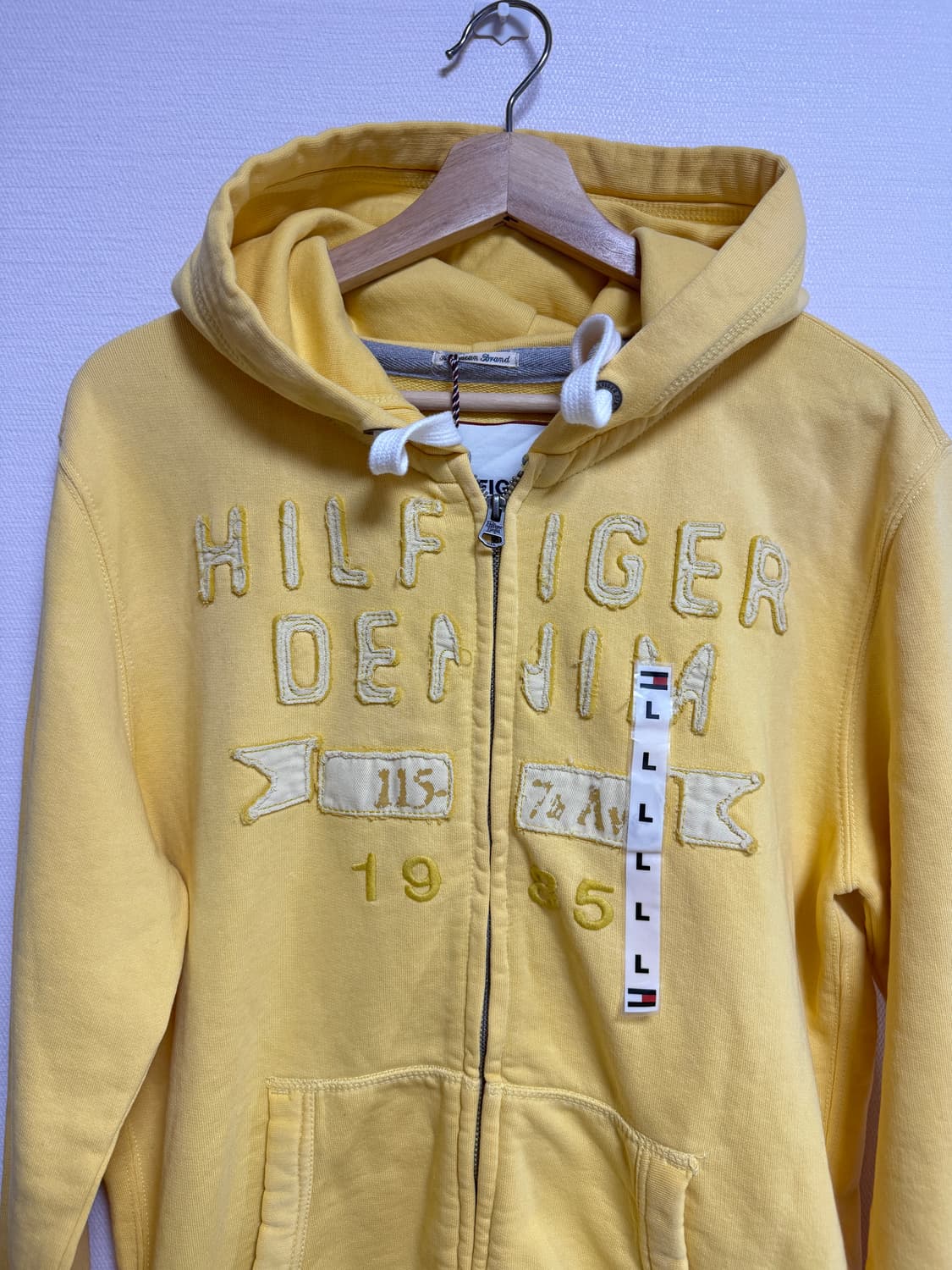 타미 힐피거 y2k 스펠 로고 집업 후드티 (택째 새상품) 상품이미지3