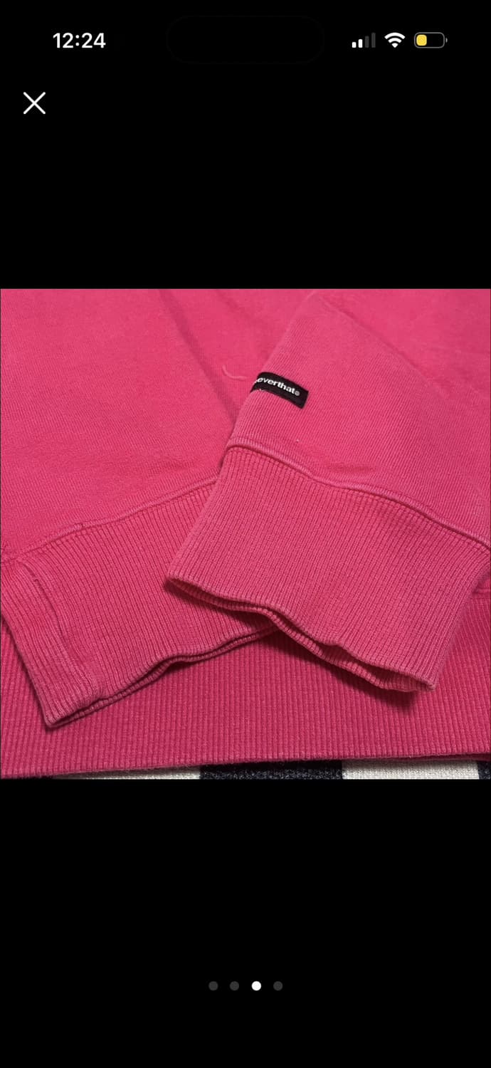 디스이즈네버댓 핑크 맨투맨 라지 상품이미지3