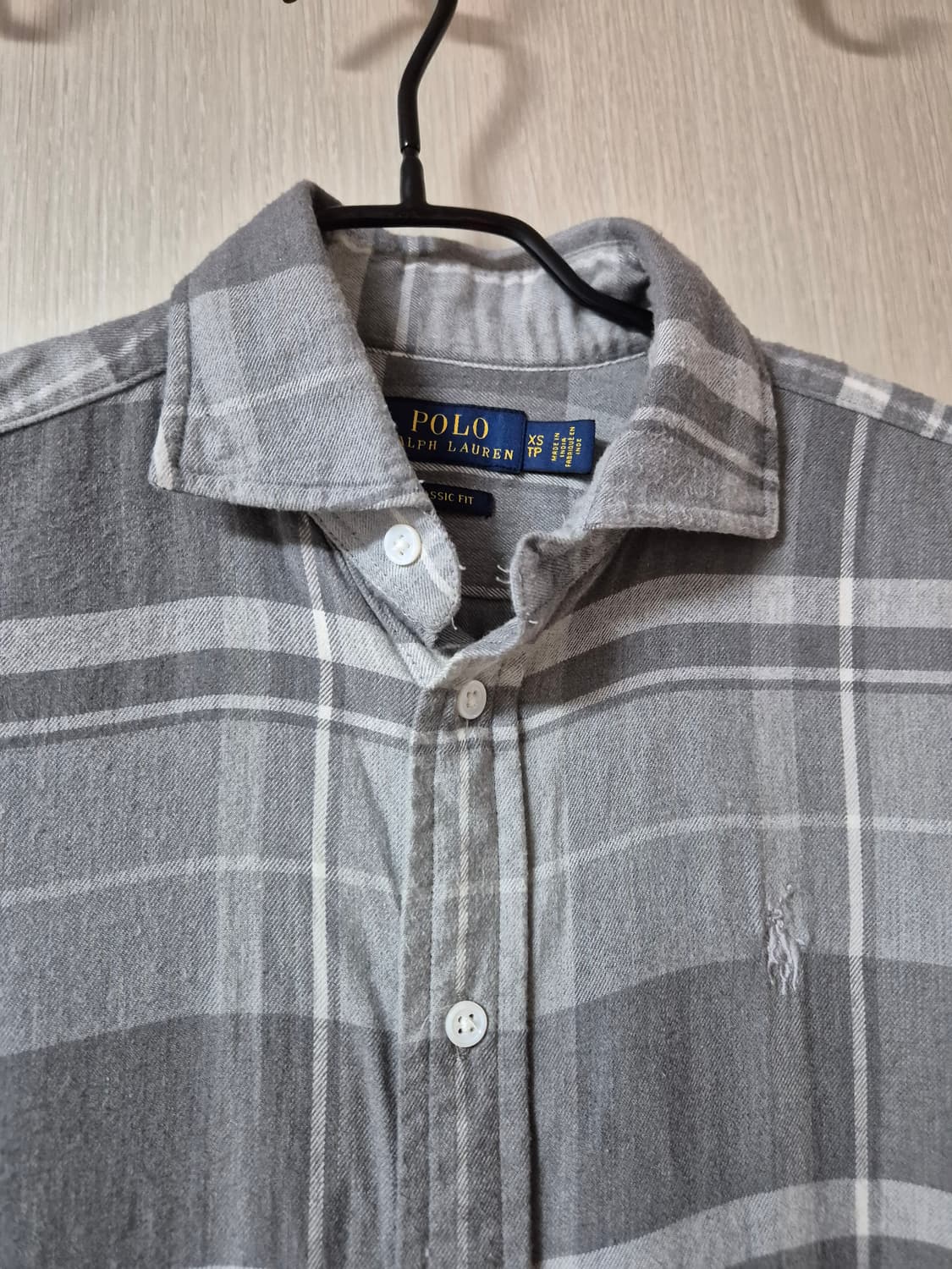 (신형) 폴로 랄프로렌 울셔츠 울체크남방 XS 우먼 상품이미지4