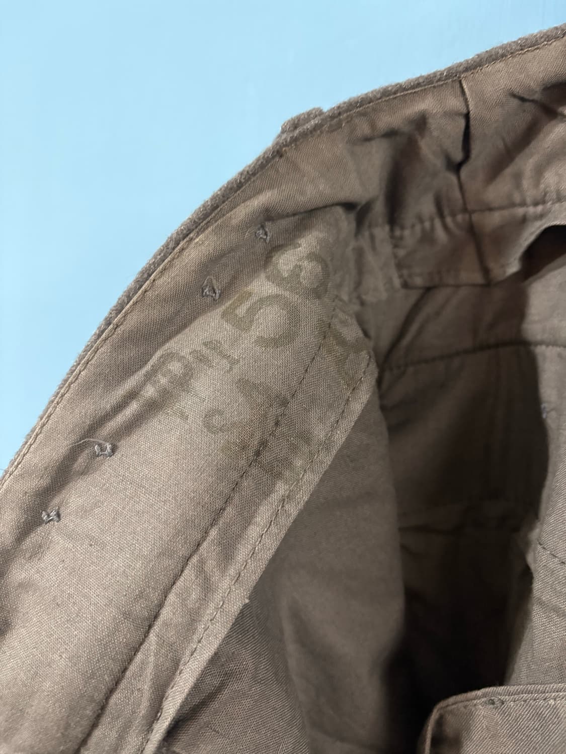 50’s Swedish army Gray Wool Cargo Pant.  상품이미지7