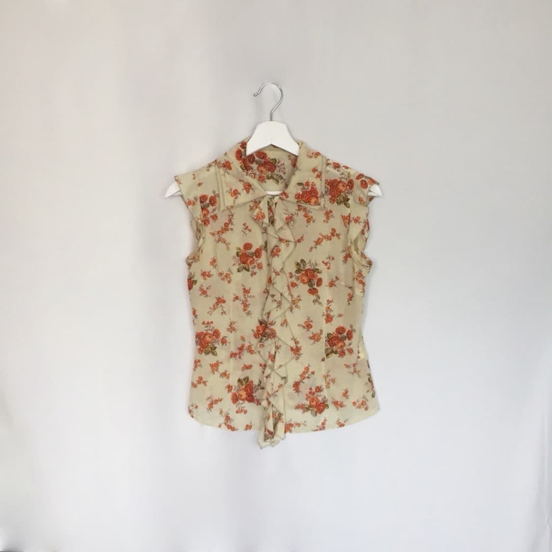 672. trumpet flower sleeveless shirt 상품이미지1