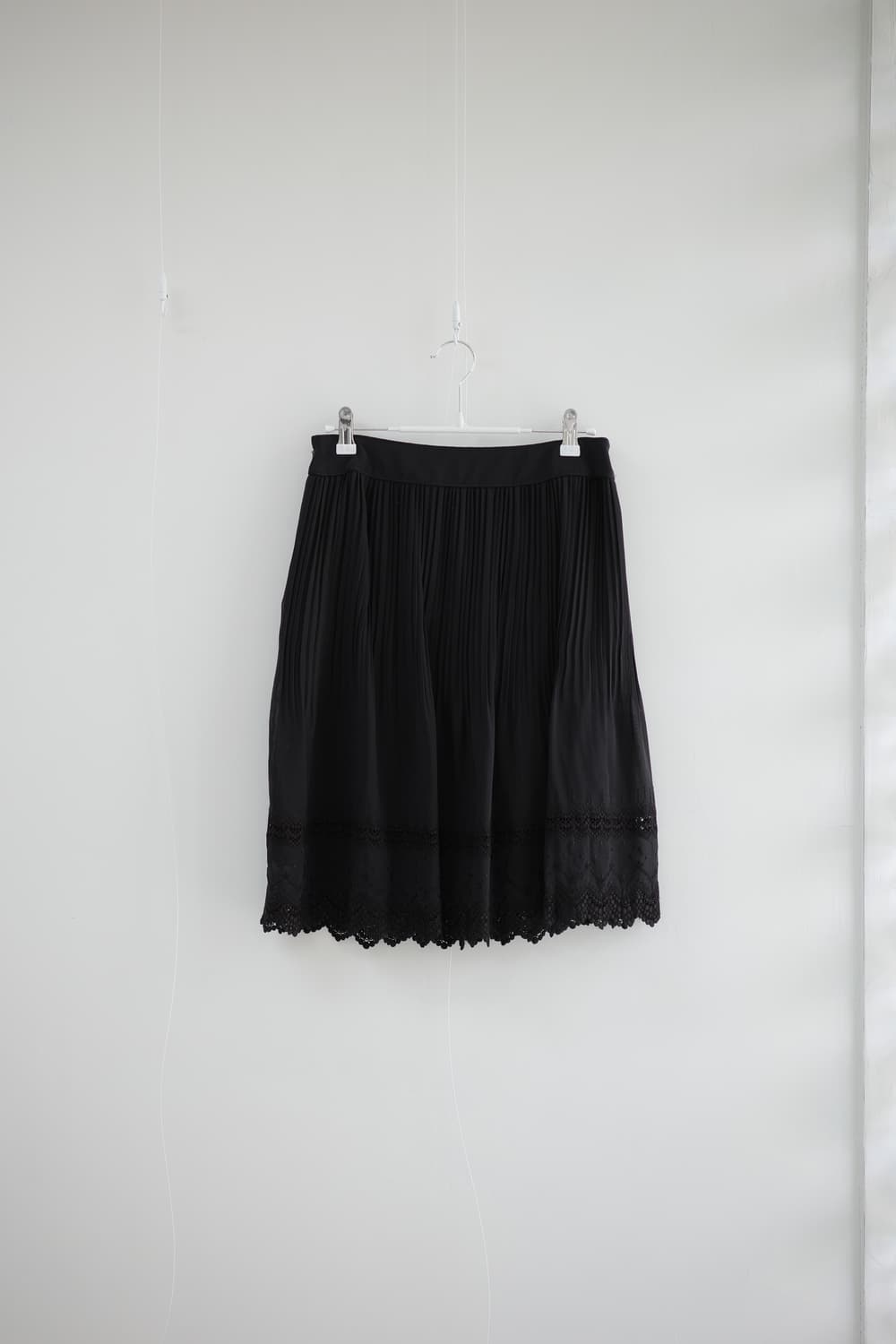 any FAM black pleats lace skirt 상품이미지5