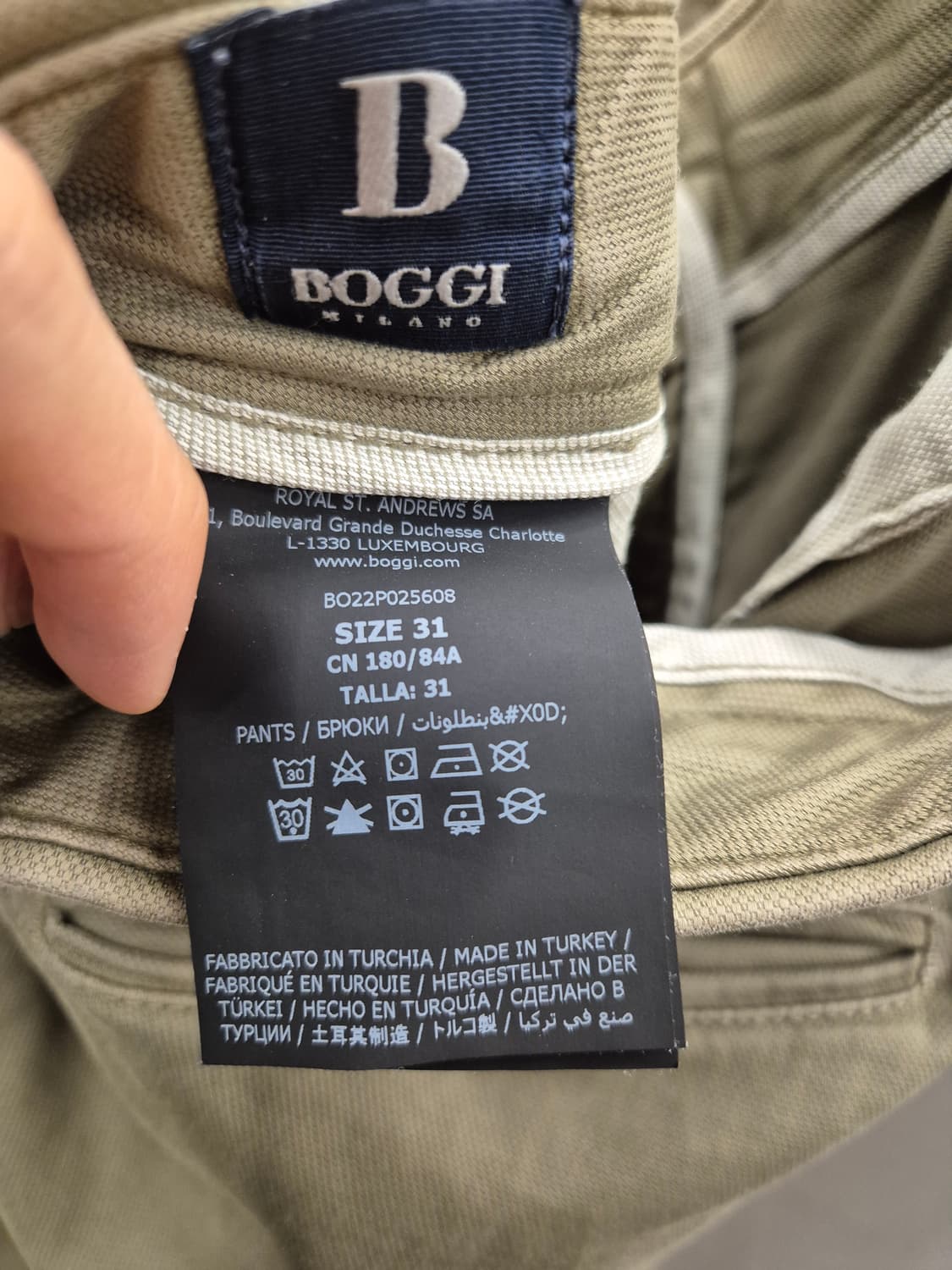 보기밀라노 카키색 면바지 31 상품이미지8