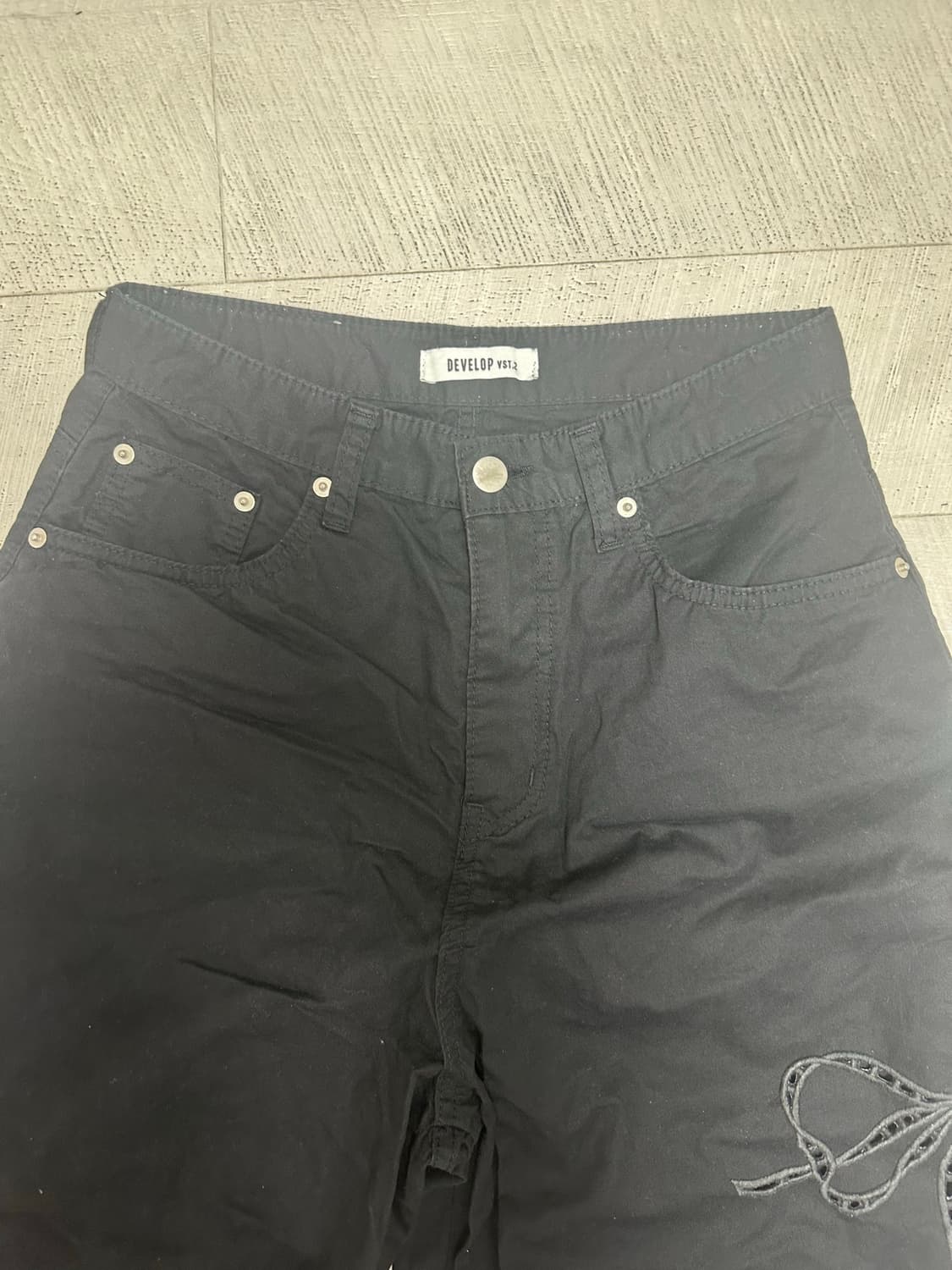 리본 펀칭 여름 팬츠 상품이미지3