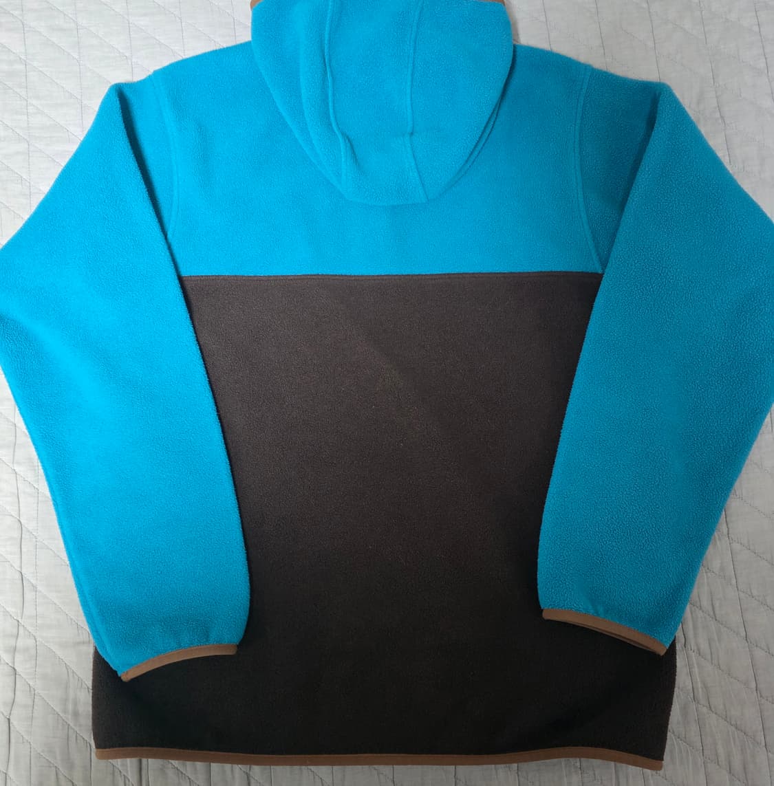 [M/M] 빈티지 파타고니아 신칠라 플리스 스냅 풀오버 후드 블루/브라운 상품이미지7