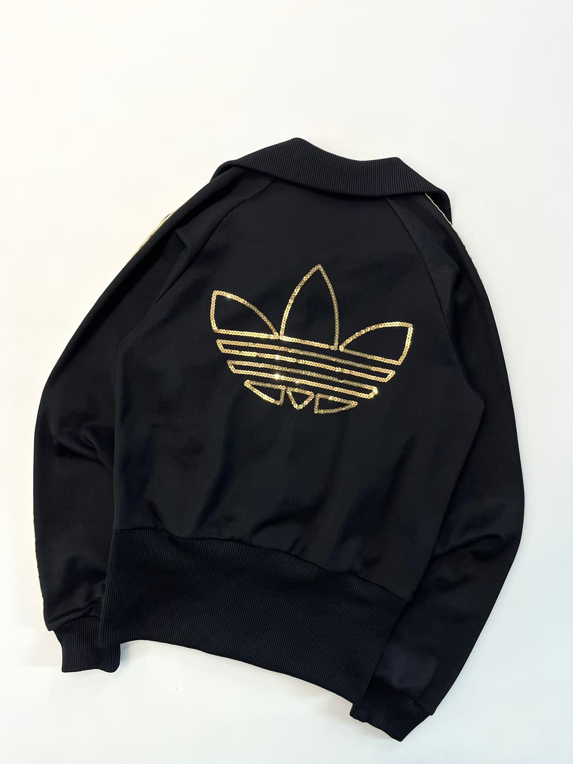 Adidas 아디다스 골드글리터 블랙컬러 우먼 트랙탑 상품이미지6