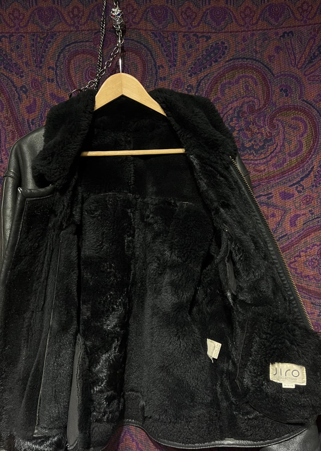 블랙 b-3 무스탕 시어링 양가죽자켓 상품이미지8