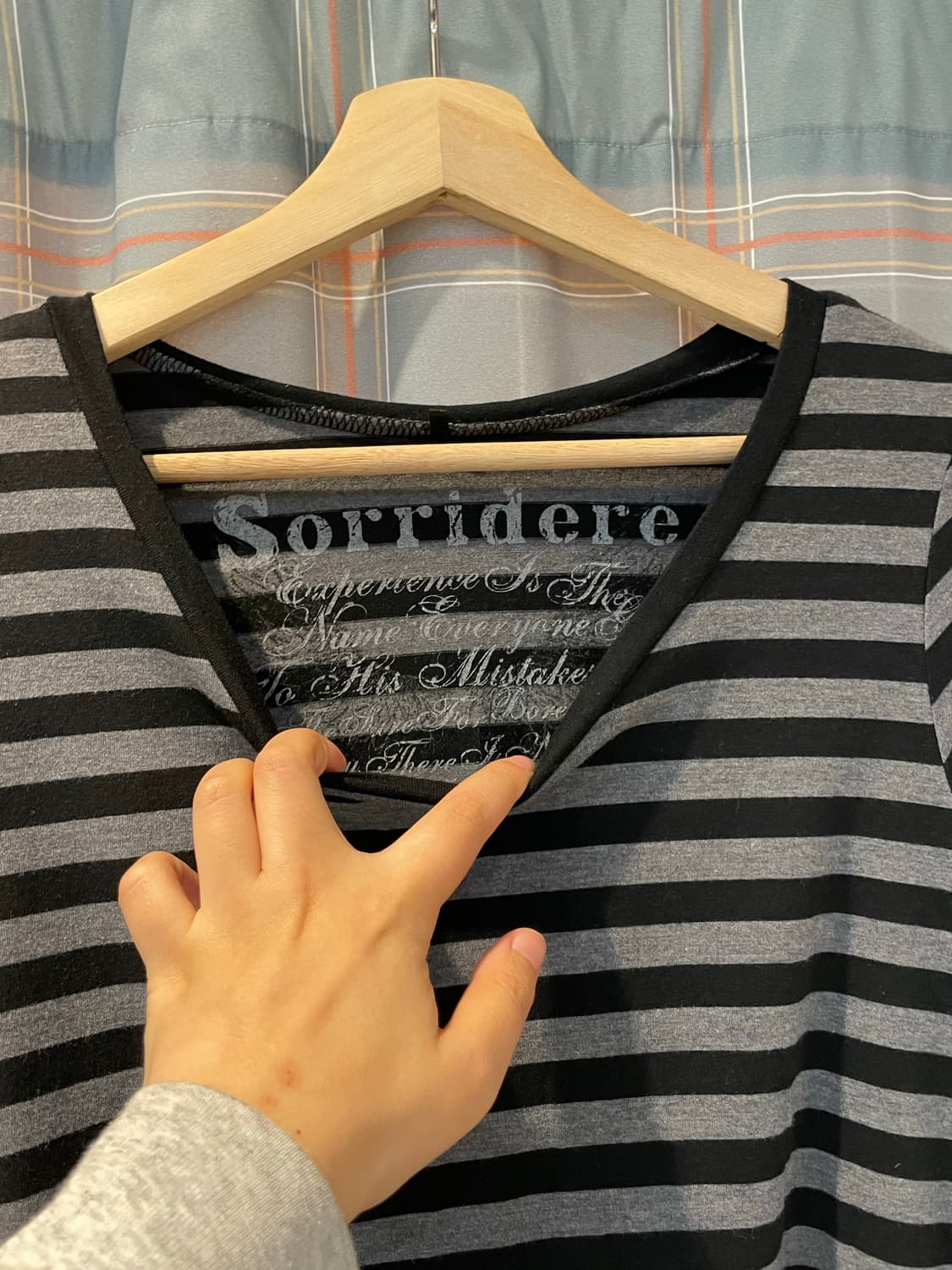 일본빈티지 언발 단가라긴팔티 상품이미지3