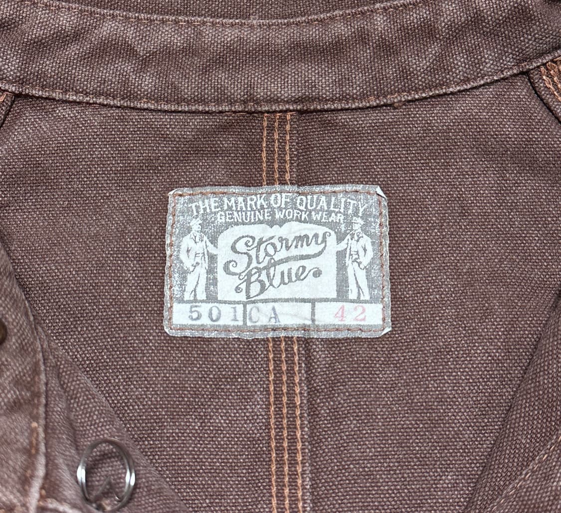 Pherrow's 빈티지 캔버스 커버올 초어자켓 상품이미지8