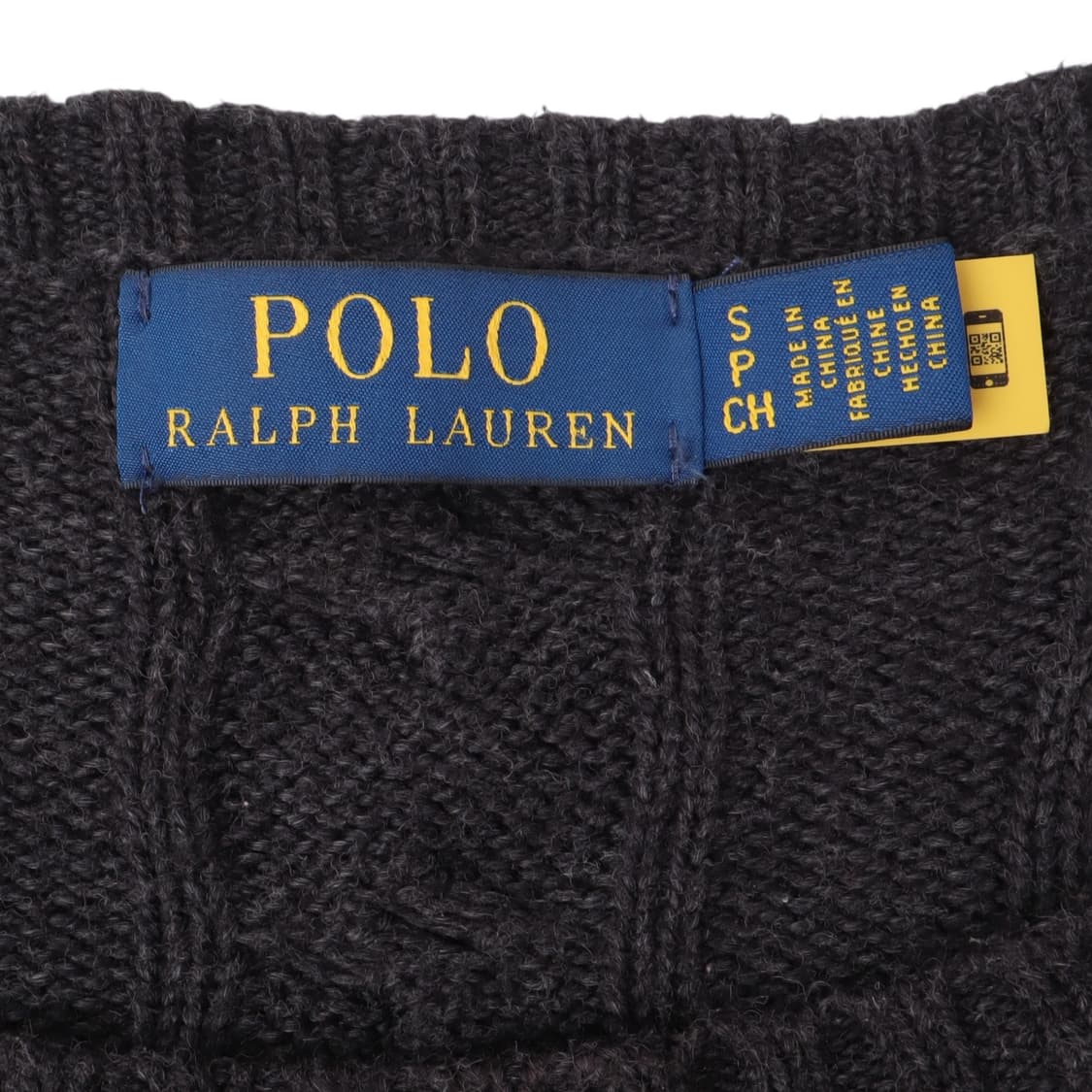 폴로 랄프로렌 QR 챠콜 베이직포니 케이블 니트 상품이미지8