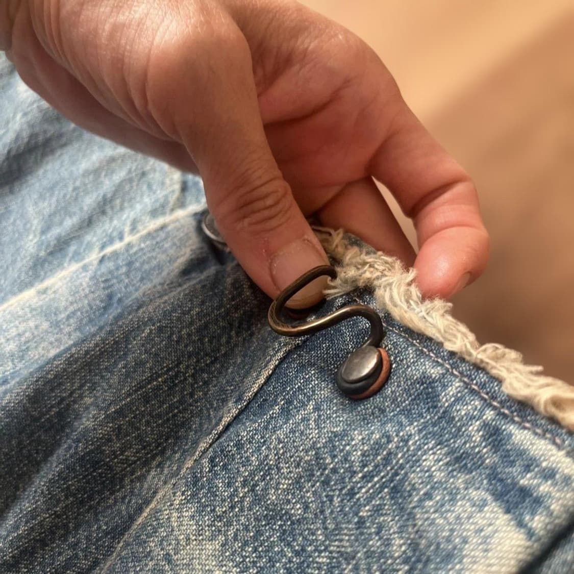 캐피탈 페인티드 데님 미니스커트 상품이미지4