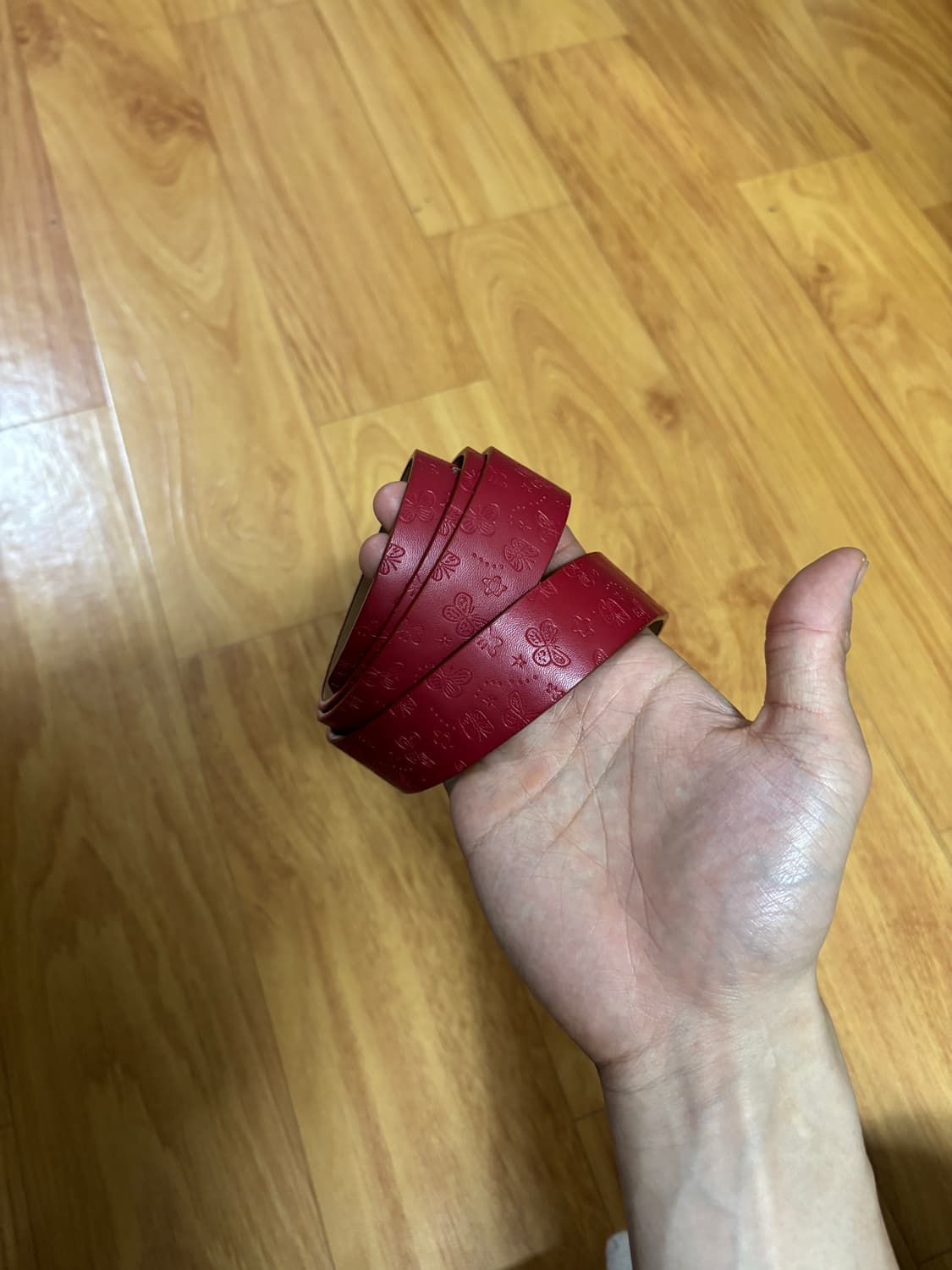 레드 엔틱 버클 빈티지 벨트 상품이미지3