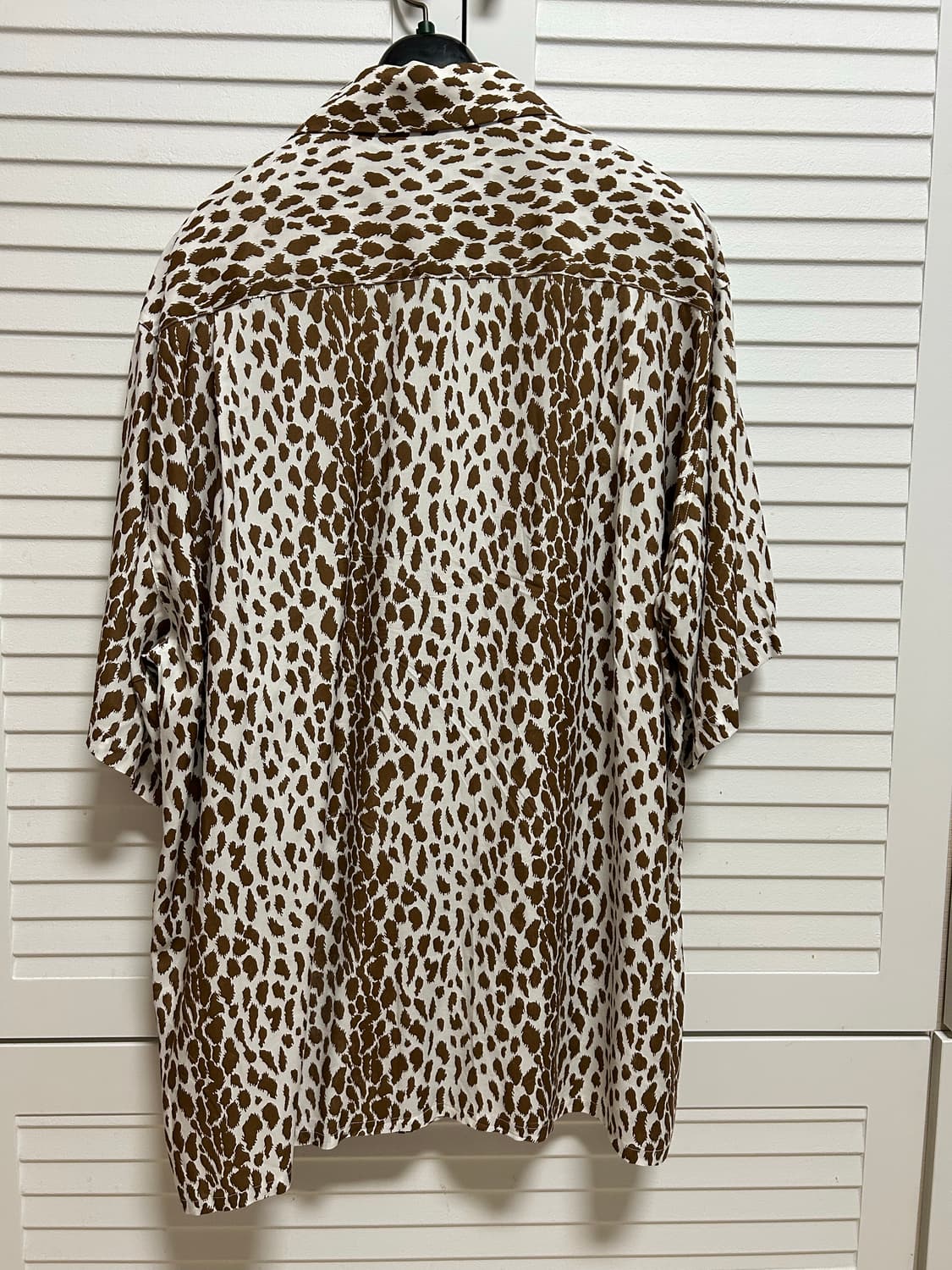 와코마리아 레오파드 오픈카라셔츠 브라운 L 상품이미지2