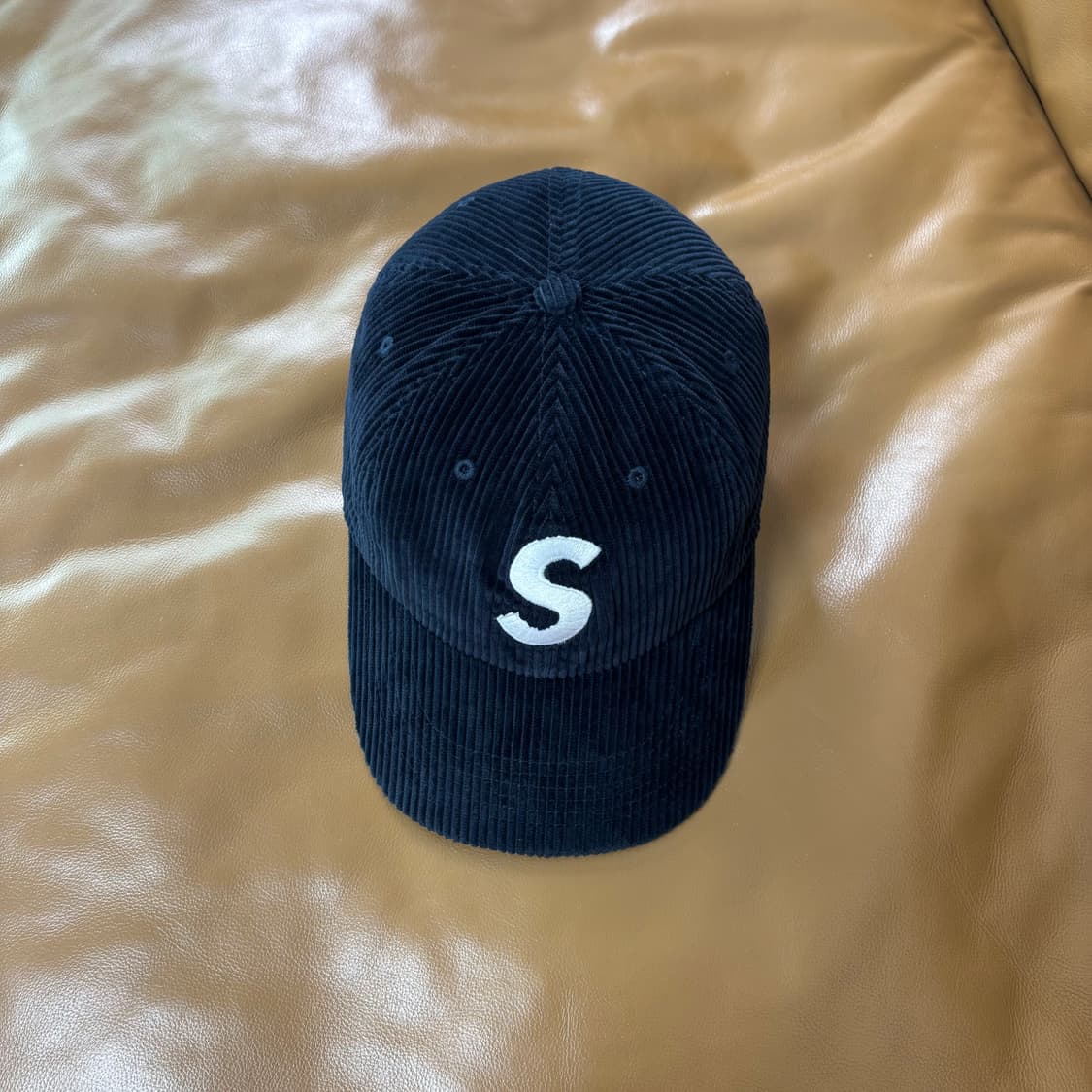 Supreme 슈프림 코듀로이 네이비 S로고 6패널 볼캡 모자 Navy 상품이미지5