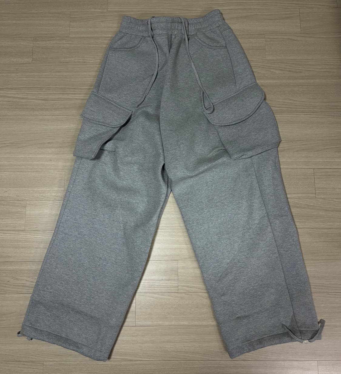 MJD 코인서울 와이드 카고 스웨트팬츠 그레이 상품이미지2