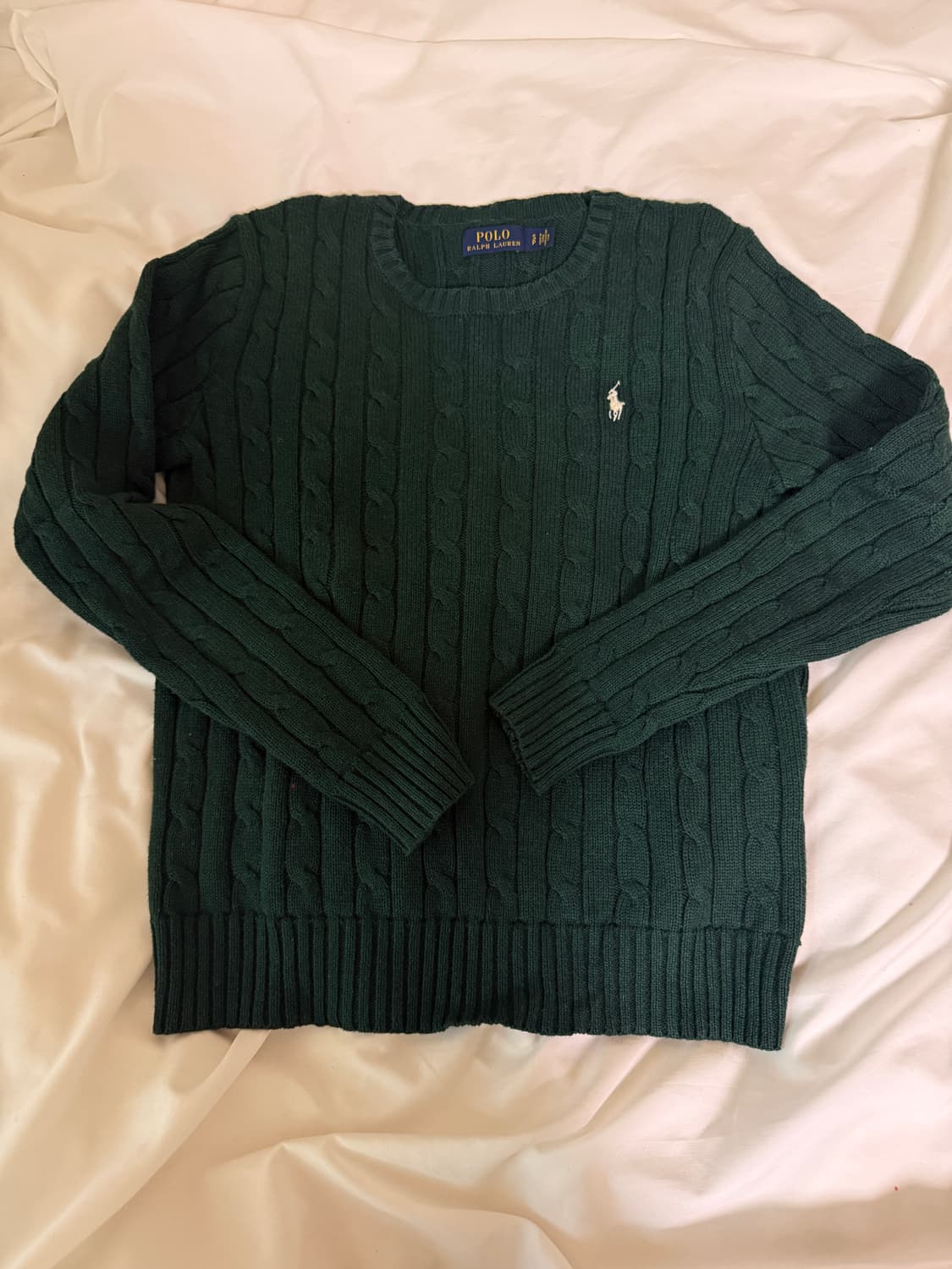 폴로 랄프로렌 케이블 니트 딥그린 S 상품이미지1