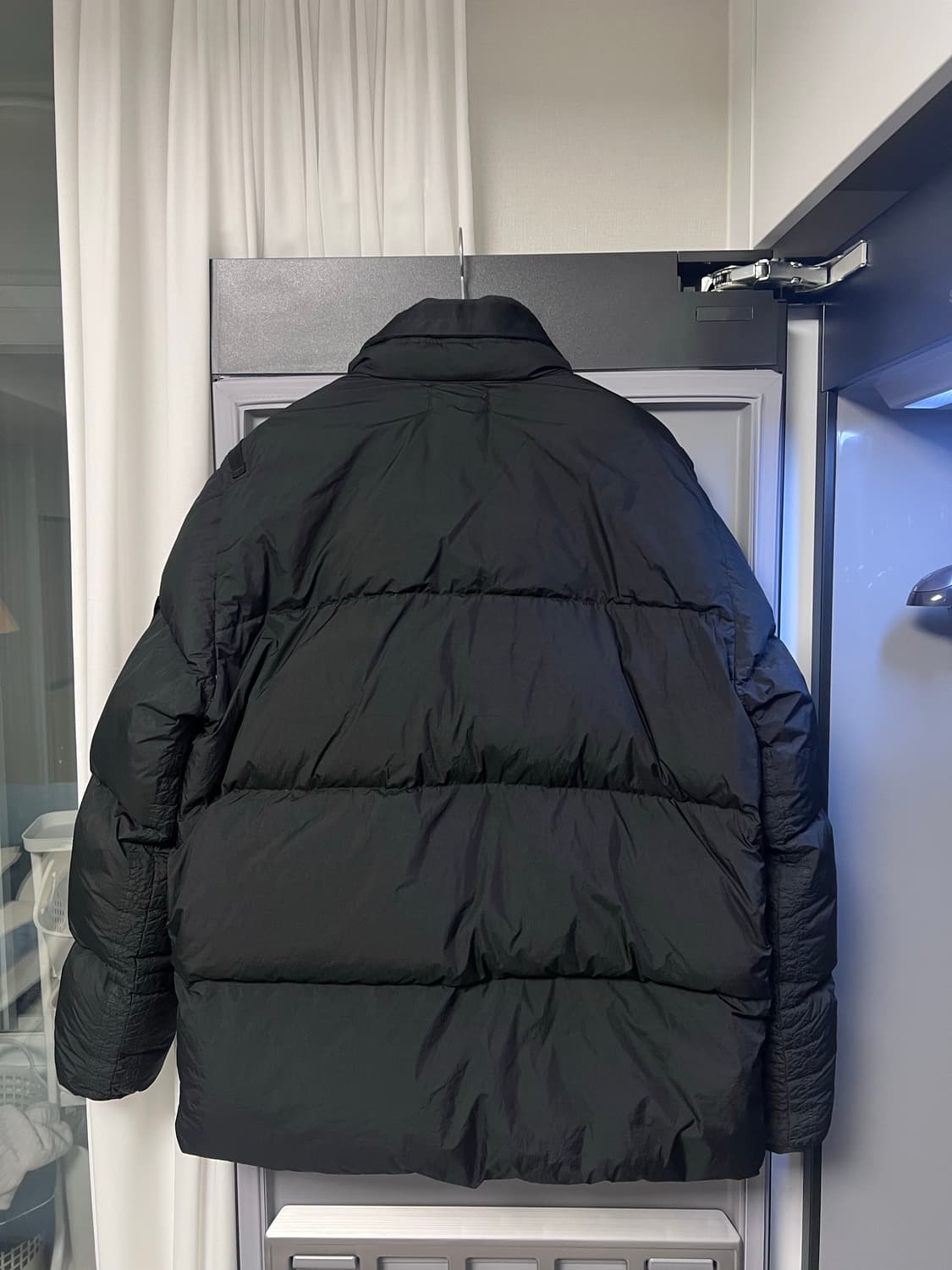 스톤아일랜드 22FW 크링클랩스 논후드 패딩 블랙 L 상품이미지2