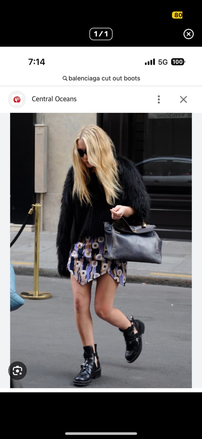 발렌시아가 Balenciaga 컷아웃 부츠 블랙 36 상품이미지10