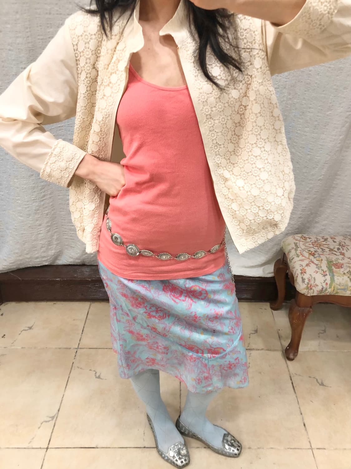 Crochet point jacket 상품이미지1