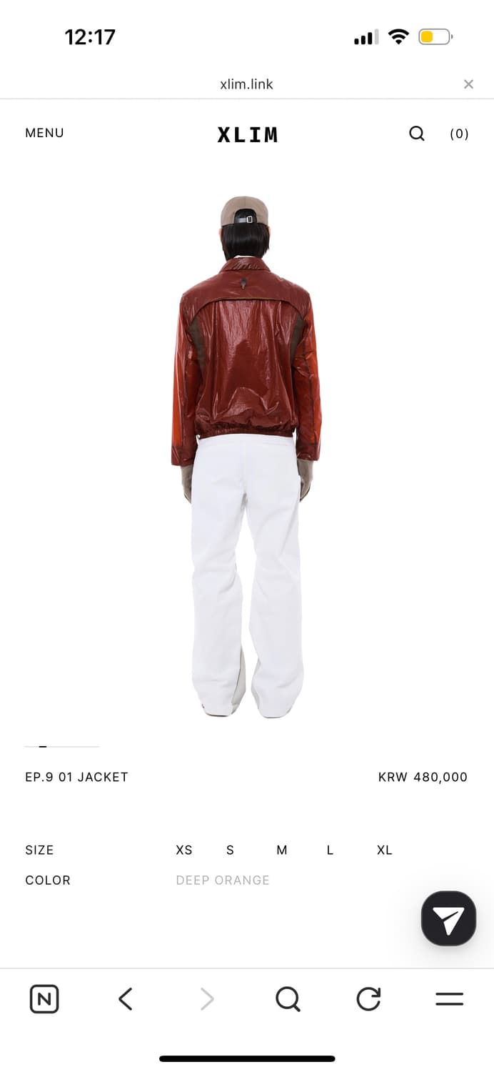 엑슬림 ep.9 01 자켓 딥 오렌지 (xs 상품이미지3