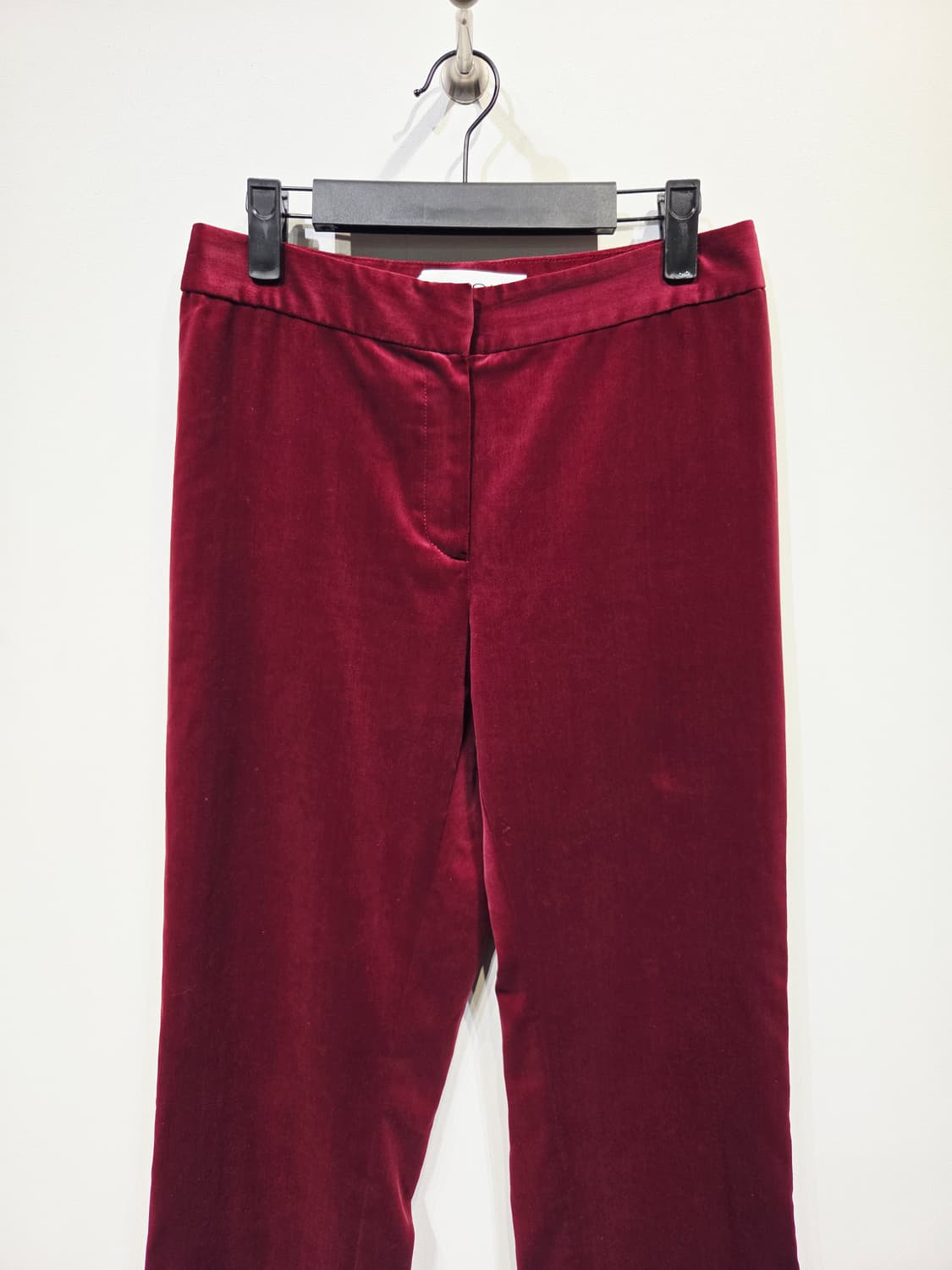 ST. JOHN 세인트존 컬렉션 버건디 벨벳 팬츠 상품이미지3