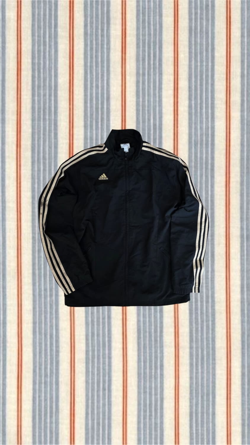 아디다스 빅로고 바람막이 자켓 검골 블랙 골드 100 상품이미지1