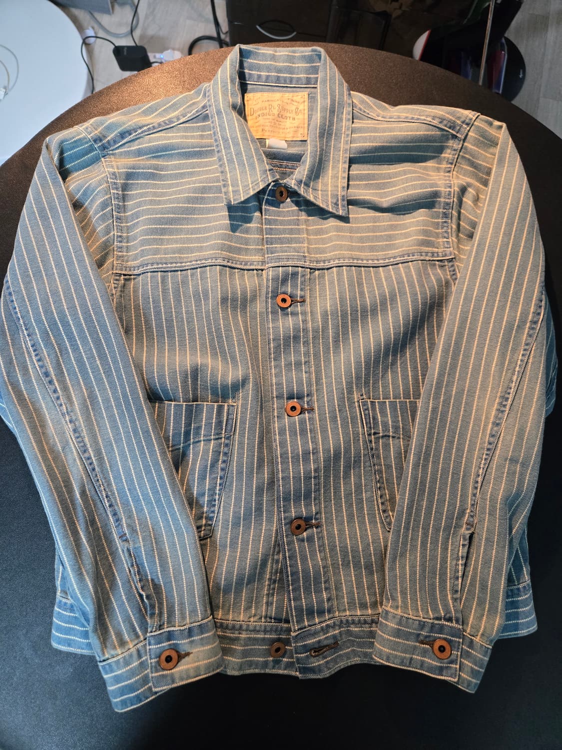 RRL 인디고 스트라이프 트월 자켓 상품이미지1