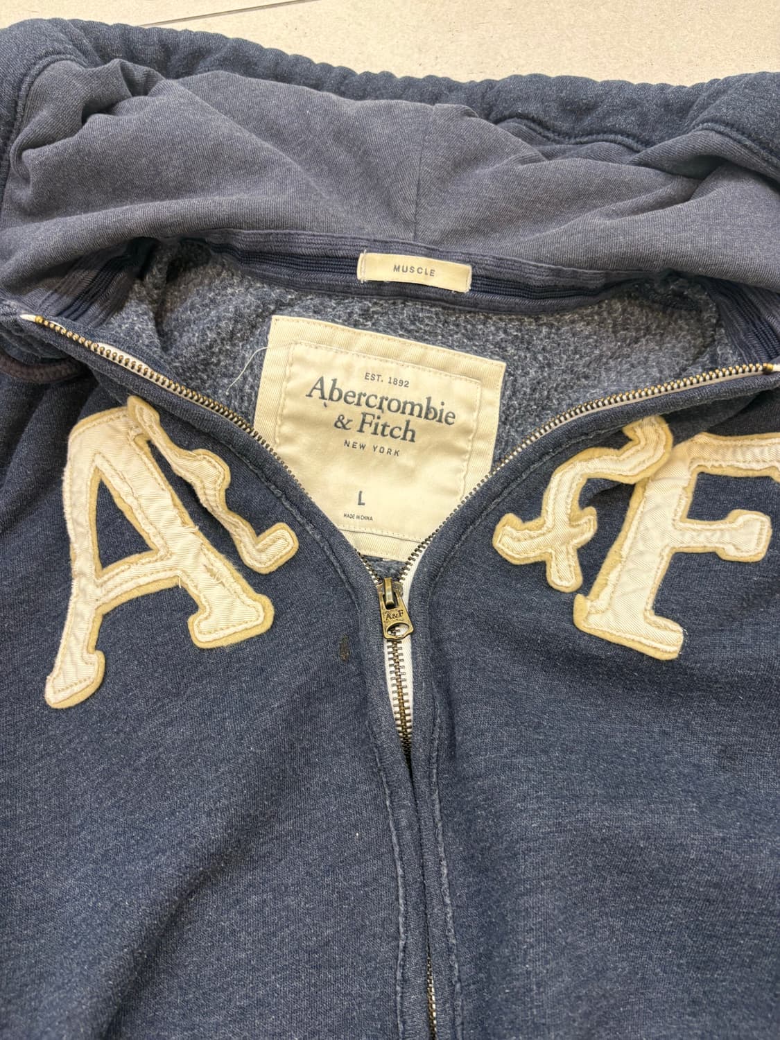 아베크롬비 A&F 후드집업 네이비 상품이미지4