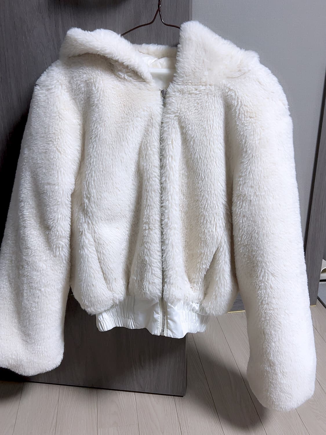 히코빈티지 화이트 퍼 자켓 상품이미지2