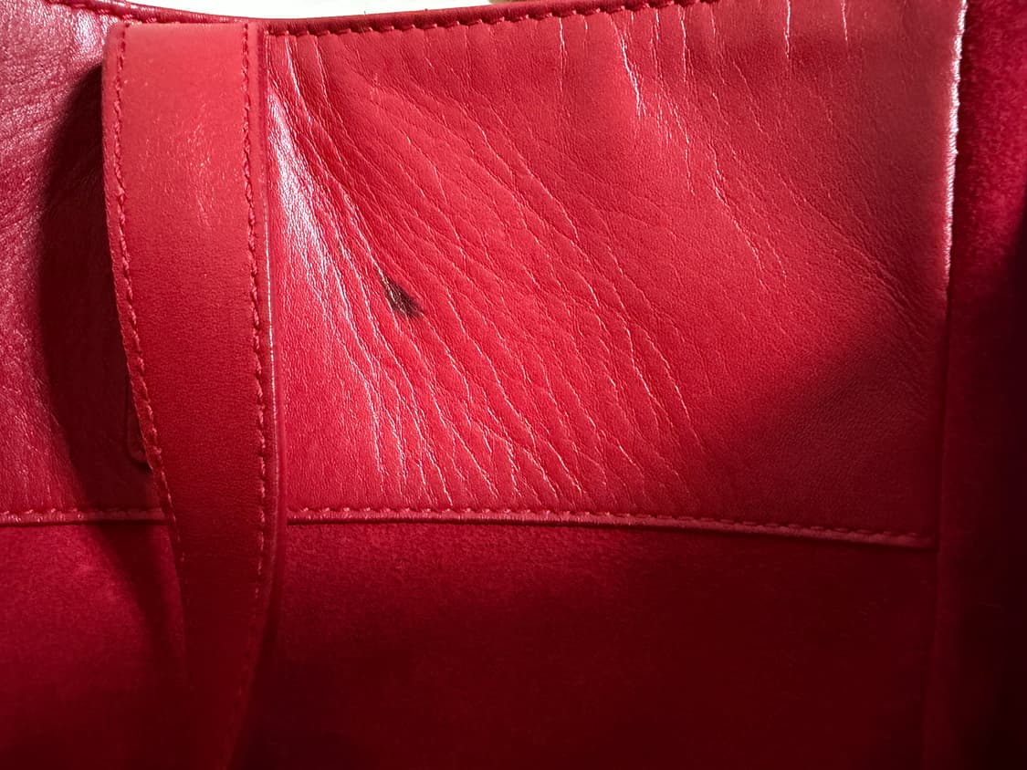 생로랑 레드 렘스킨 레더 숄더백 상품이미지3