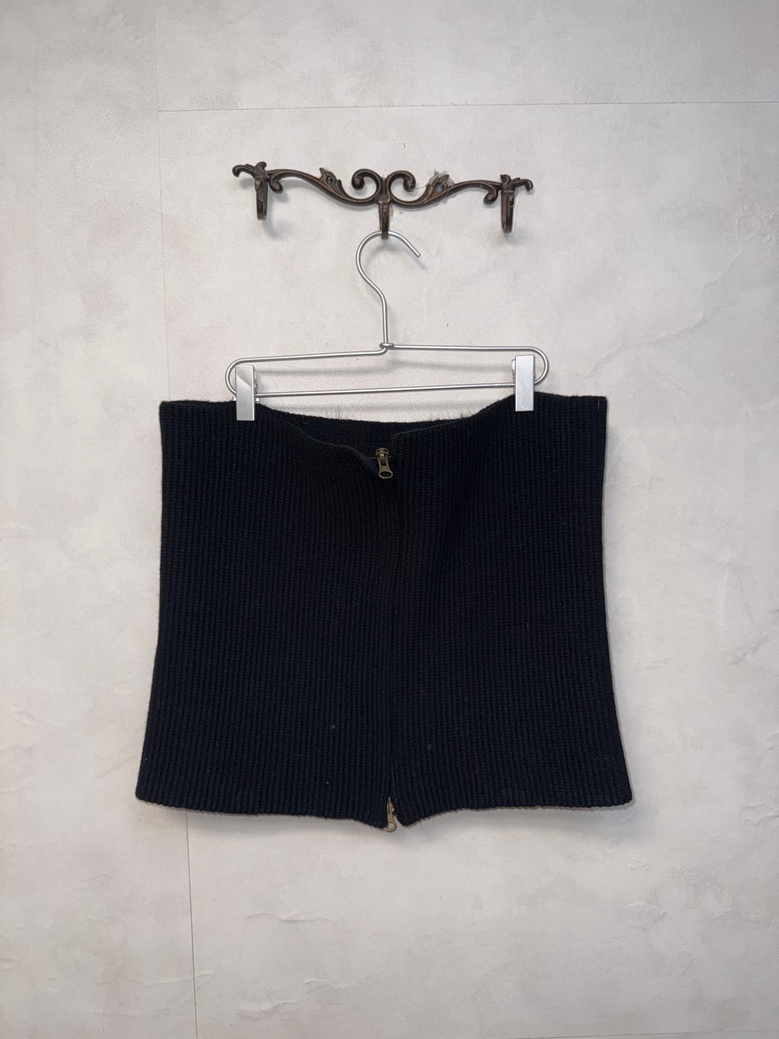 Black fox fur knit warmer /top/skirt 상품이미지3