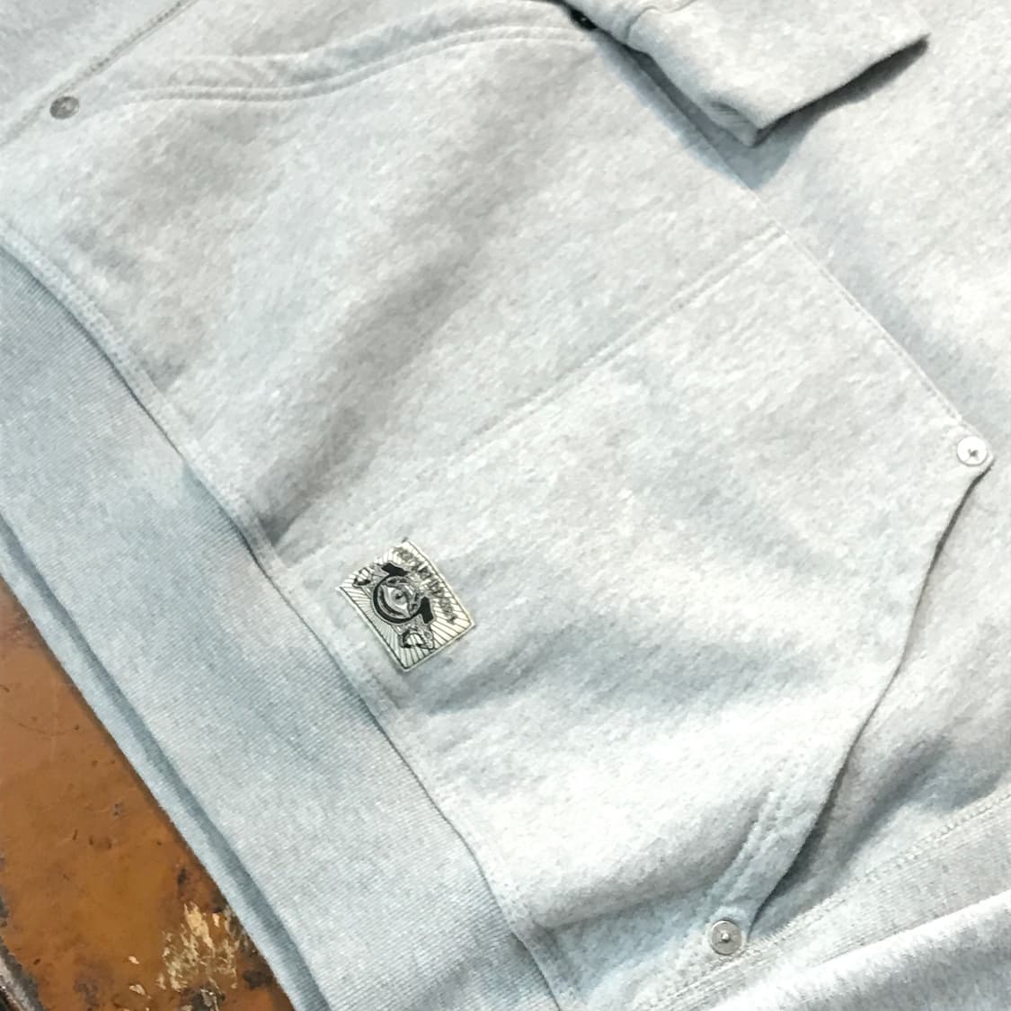 트루릴리전 그레이 헤비코튼 기모 후디 남성 115 빅사이즈 상품이미지5