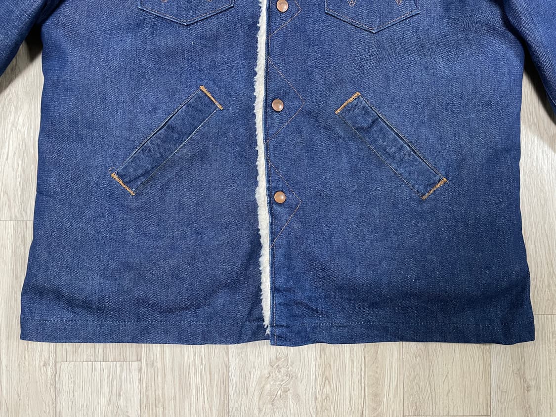 105) 70's 랭글러 데님 양털코트(미국제)민트급(RRL&LVC&폴로 상품이미지8