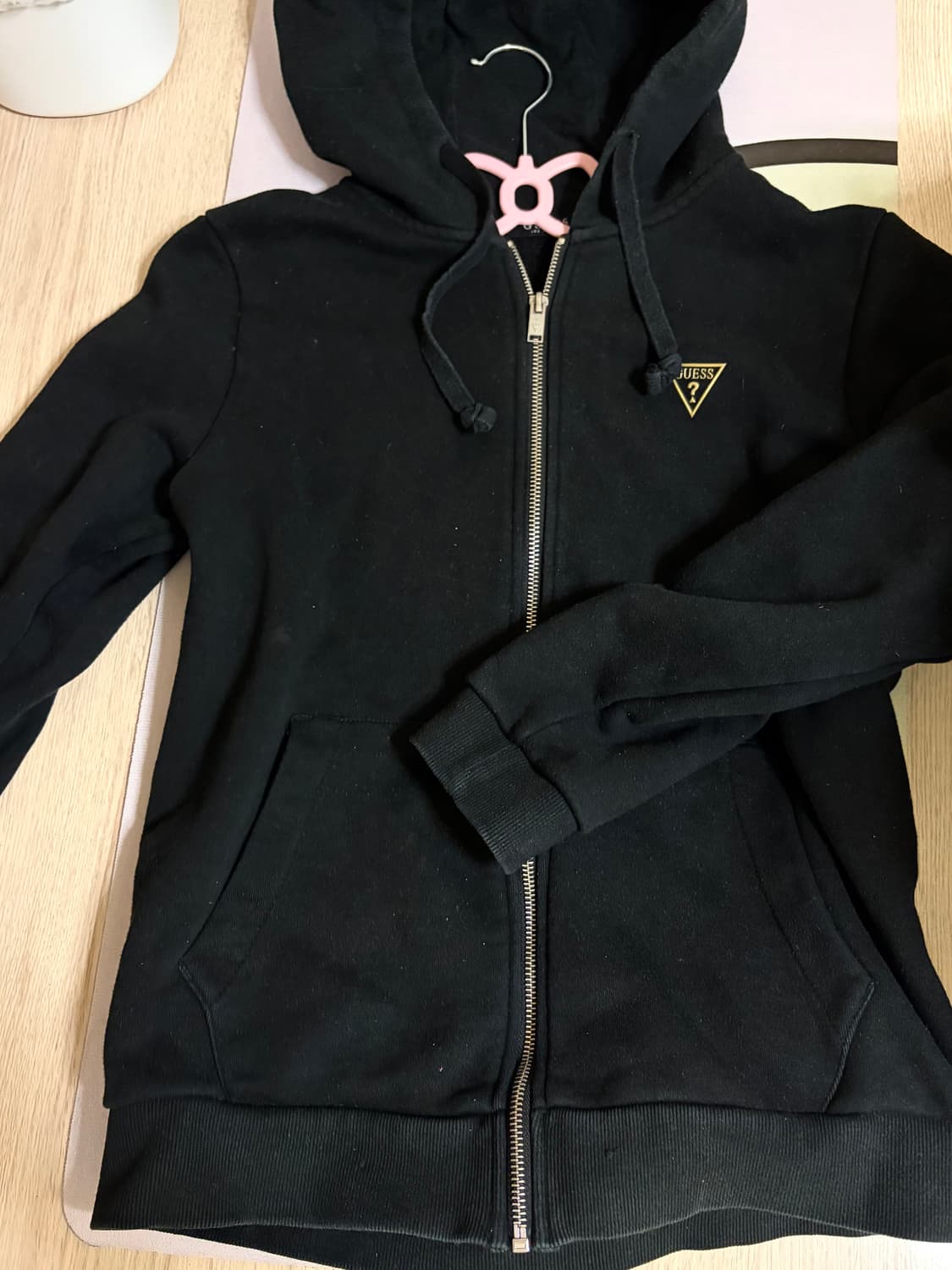 게스 로고 후드집업  상품이미지1