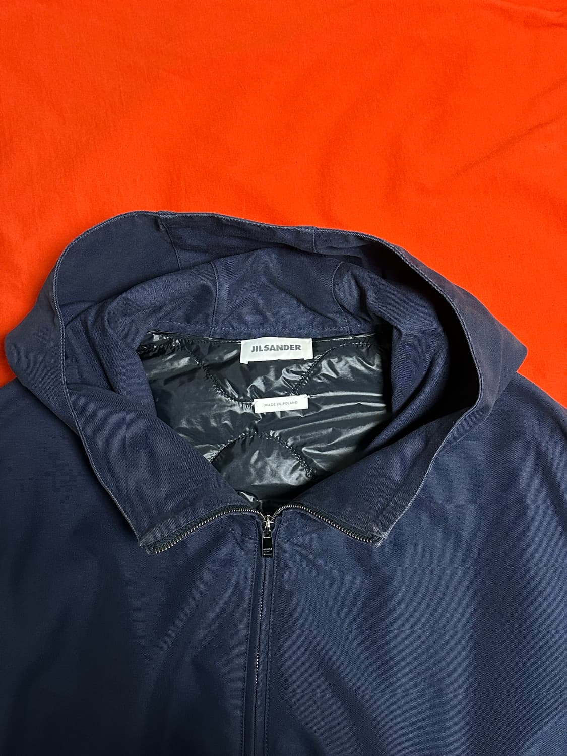 질샌더 리버시블 후디드 점퍼 다크네이비 상품이미지1